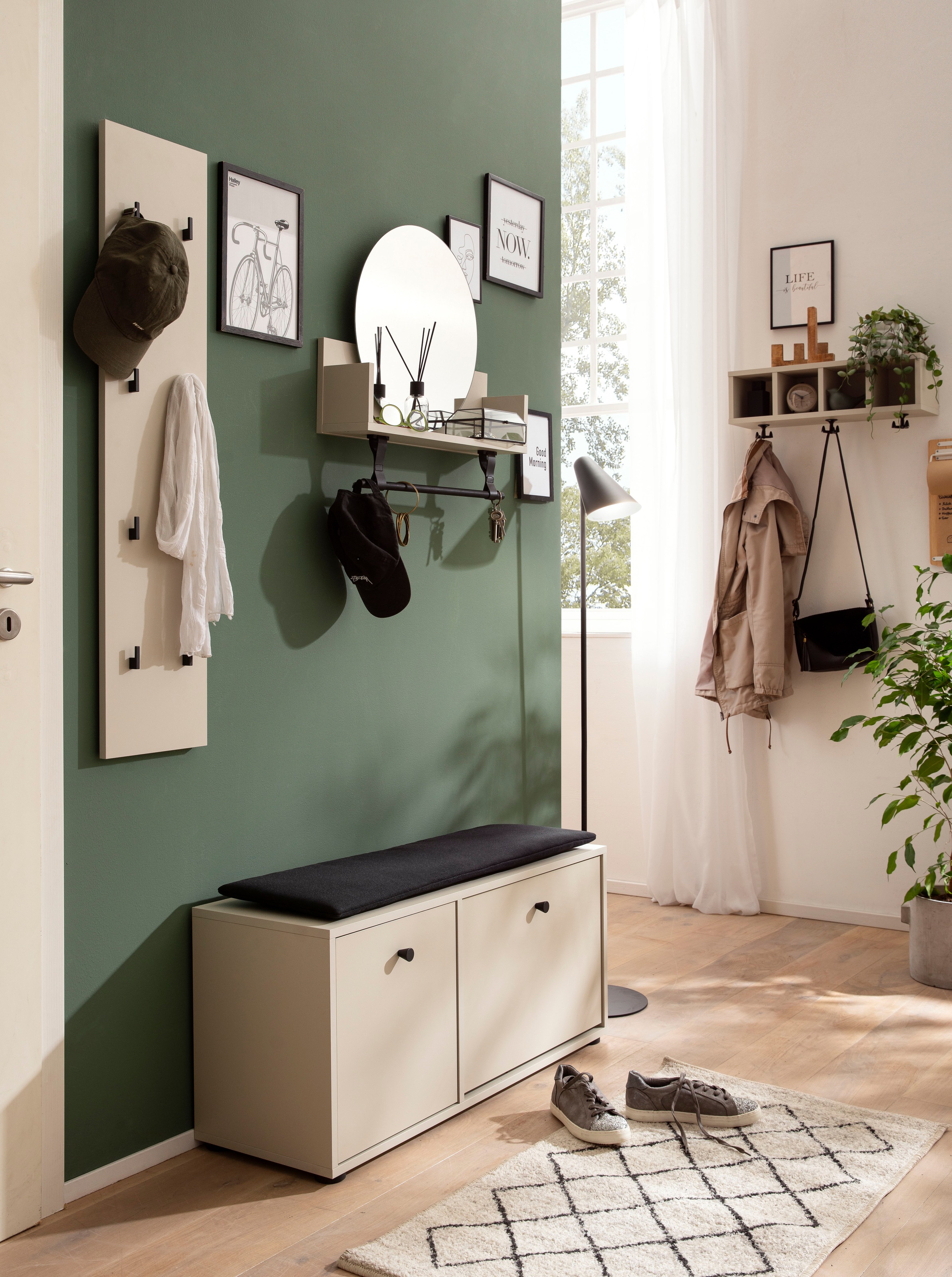 Schildmeyer Garderobenpaneel »Lovund, Breite 24 cm«, 8 Kleiderhaken günstig online kaufen