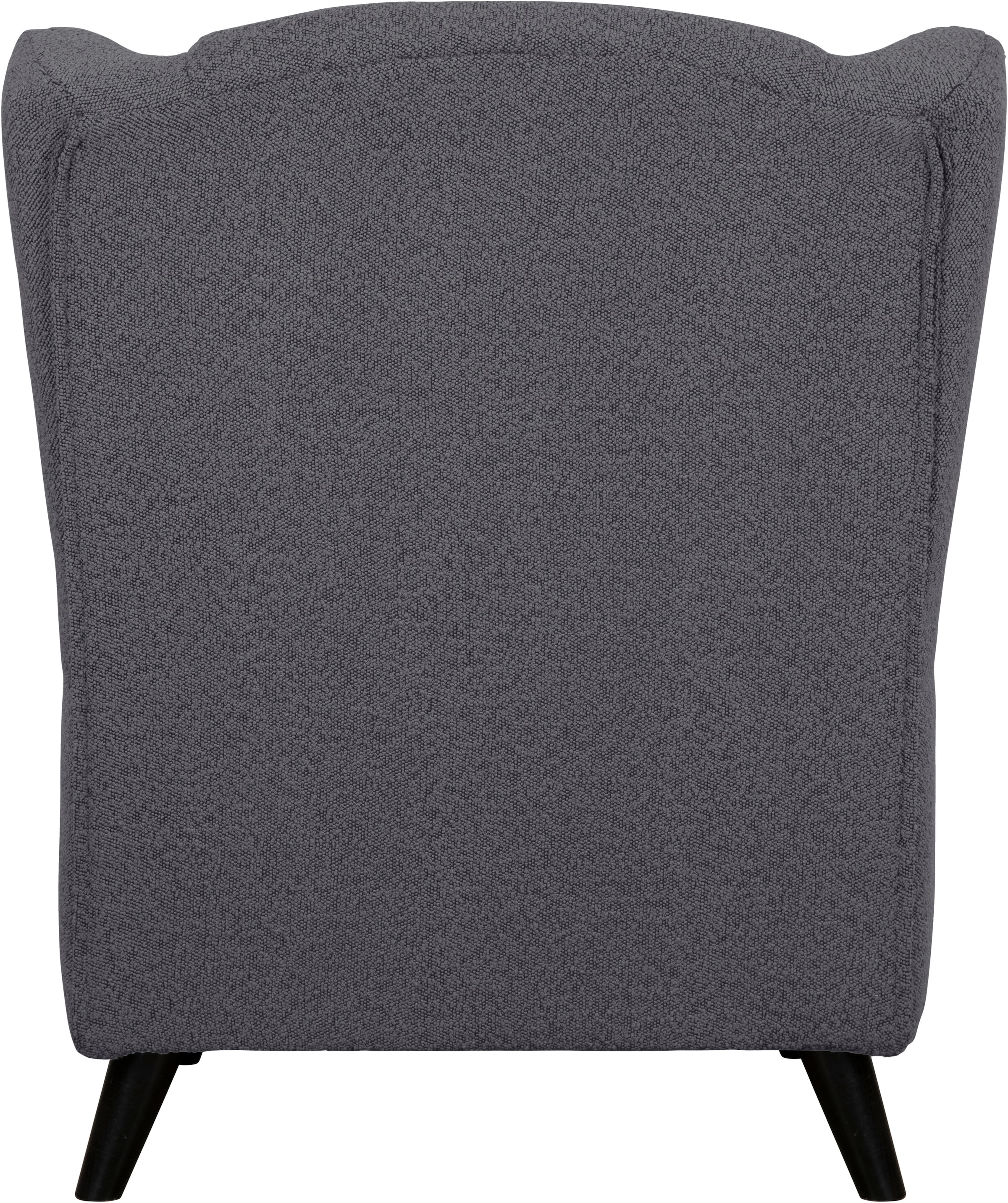 Home affaire Sessel »Ohrensessel CHISTELLE, wahlweise mit Polsterhocker«, mit Wellenunterfederung, Maße: B/T/H: 81/87/99 cm