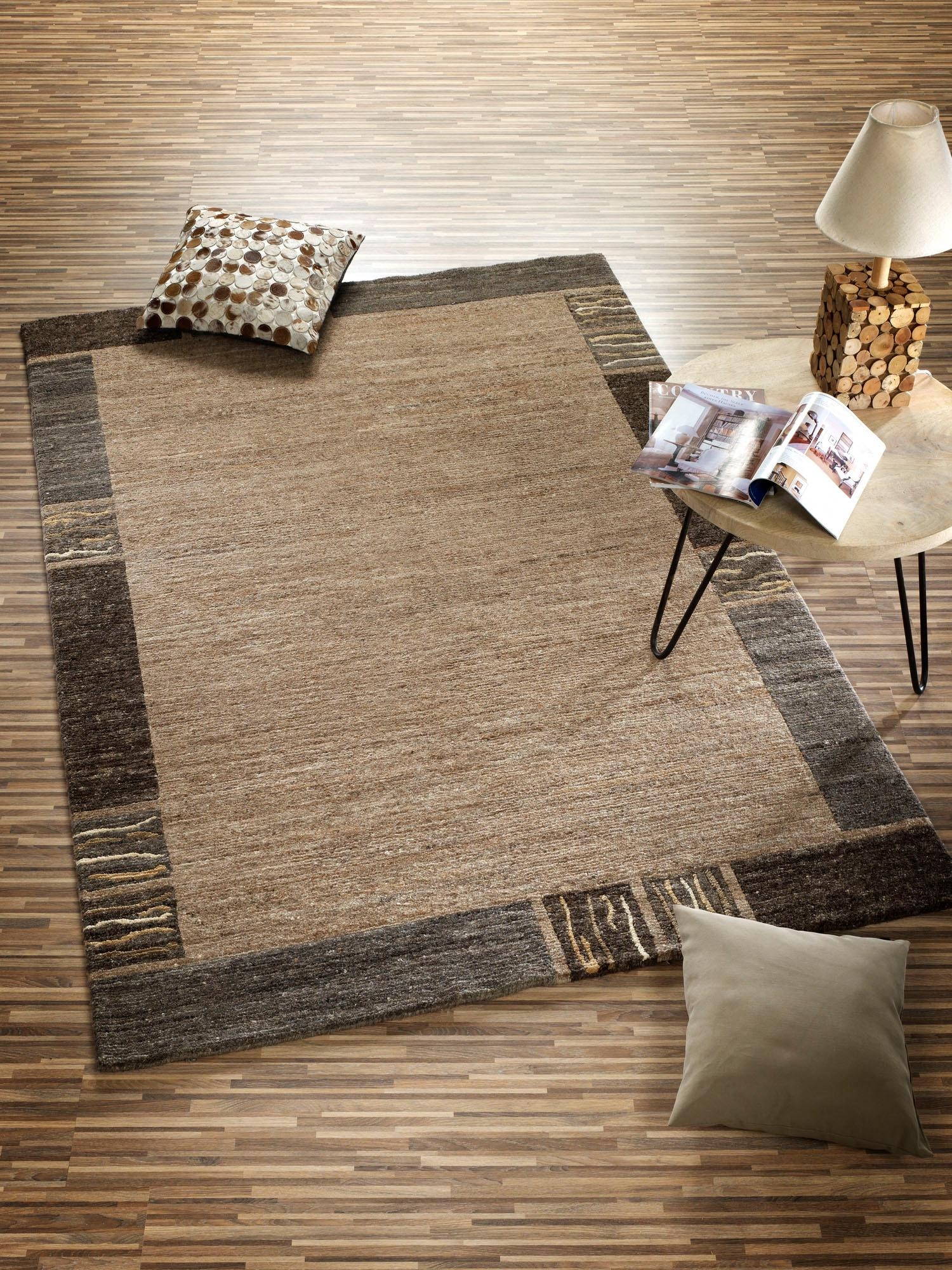 OCI DIE TEPPICHMARKE Teppich »Natura Silk Greny«, rechteckig, 20 mm Höhe, handgeknüpft, Wohnzimmer