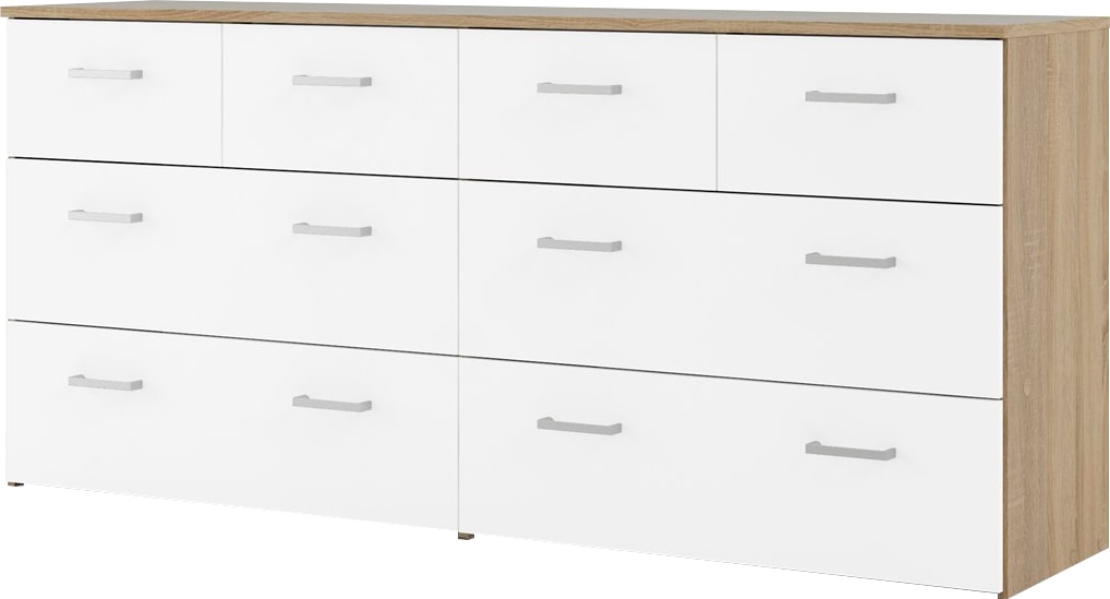 INOSIGN Kommode »Space Aufbewahrung, Schubladenschrank, Stauraum«, 8 Schubladen, viel Stauruam, Breite 147 cm, Höhe 66,7 cm