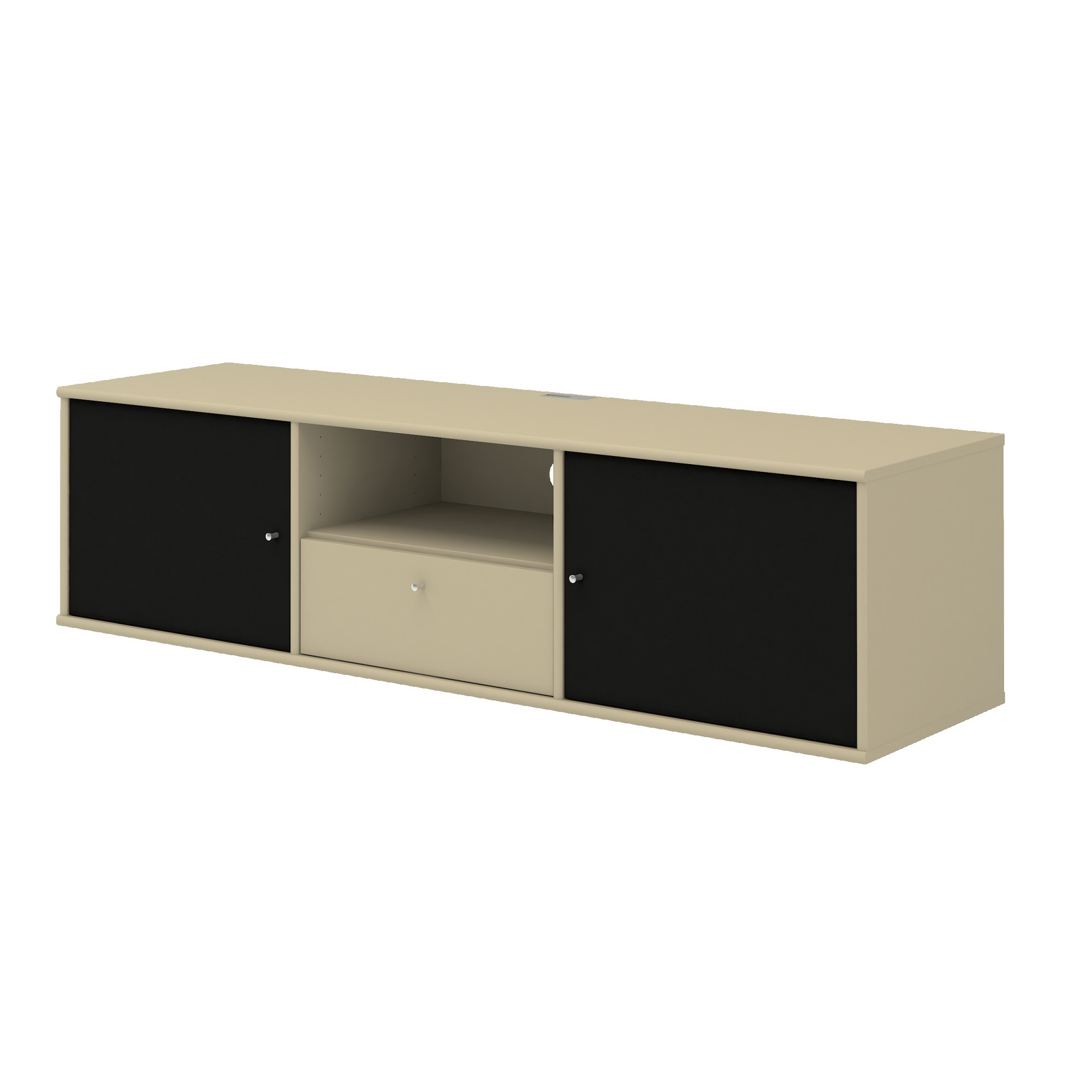 Hammel Furniture TV-Board »Mistral Fernsehschrank, Medienmöbel, Hängend«, Türen mit Akustikstoff, Schublade, Lowboard, B: 161,5 cm