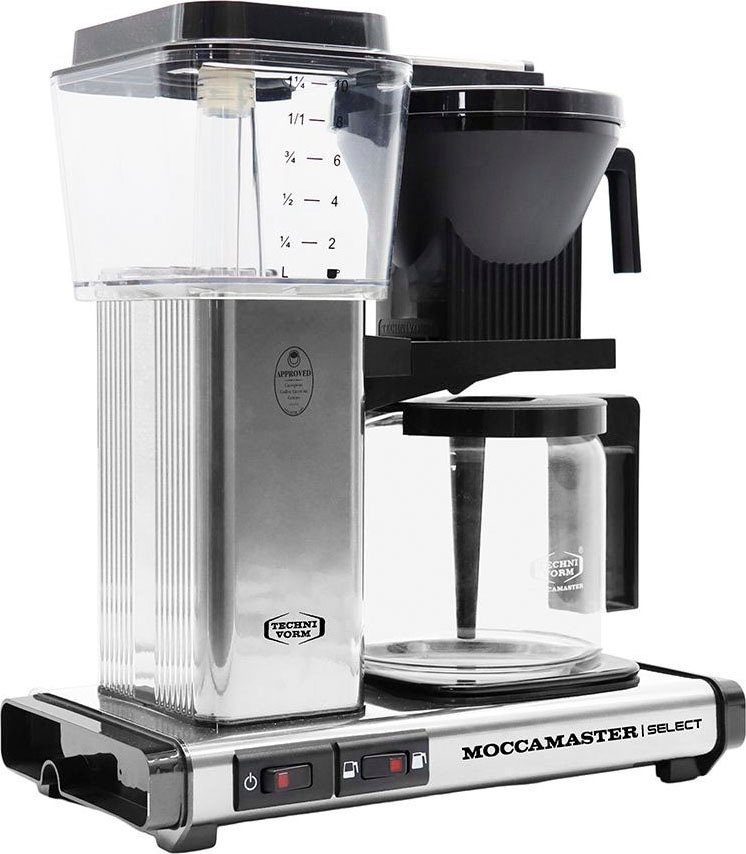 Moccamaster Filterkaffeemaschine »KBG Select polished silver«, 1,25 l Kaffeekanne, Papierfilter, 1x4