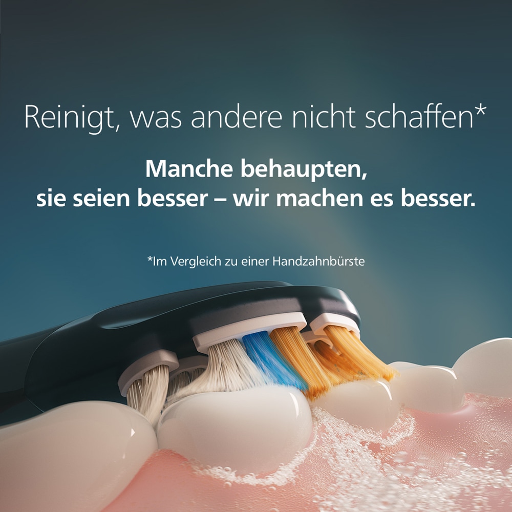 Philips Sonicare Elektrische Zahnbürste »Series 7500« 2 Stk. Aufsteckbürsten mit Drucksensor und 3 Intensitätsstufen, inkl. Reiseladeetui