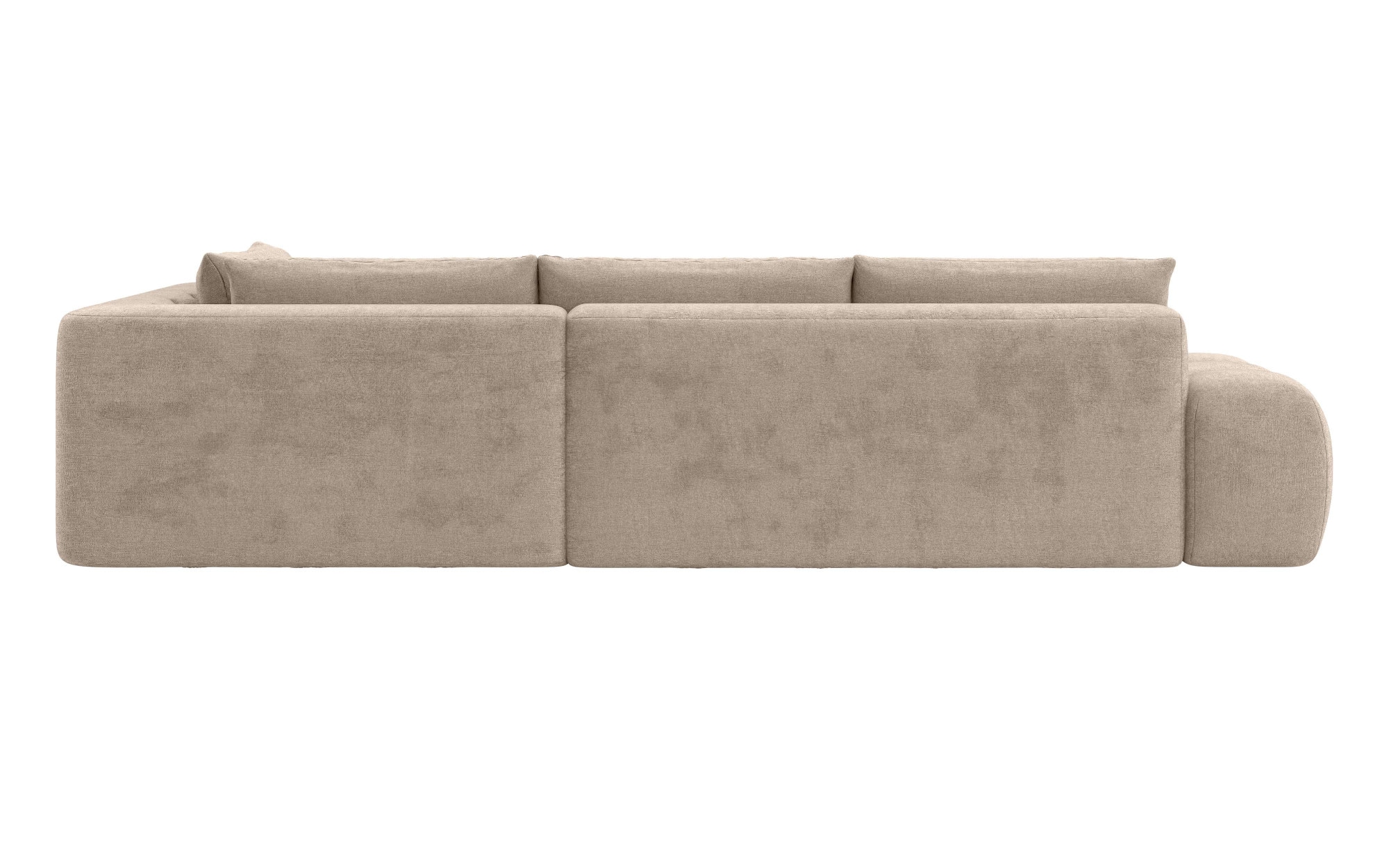 INOSIGN Ecksofa »AZITA klein, L-Form, elegant und bequem Designsofa«, lose Rückenkissen, traumhafte Steppung, Maße B/T/H: 296/176,5/89 cm