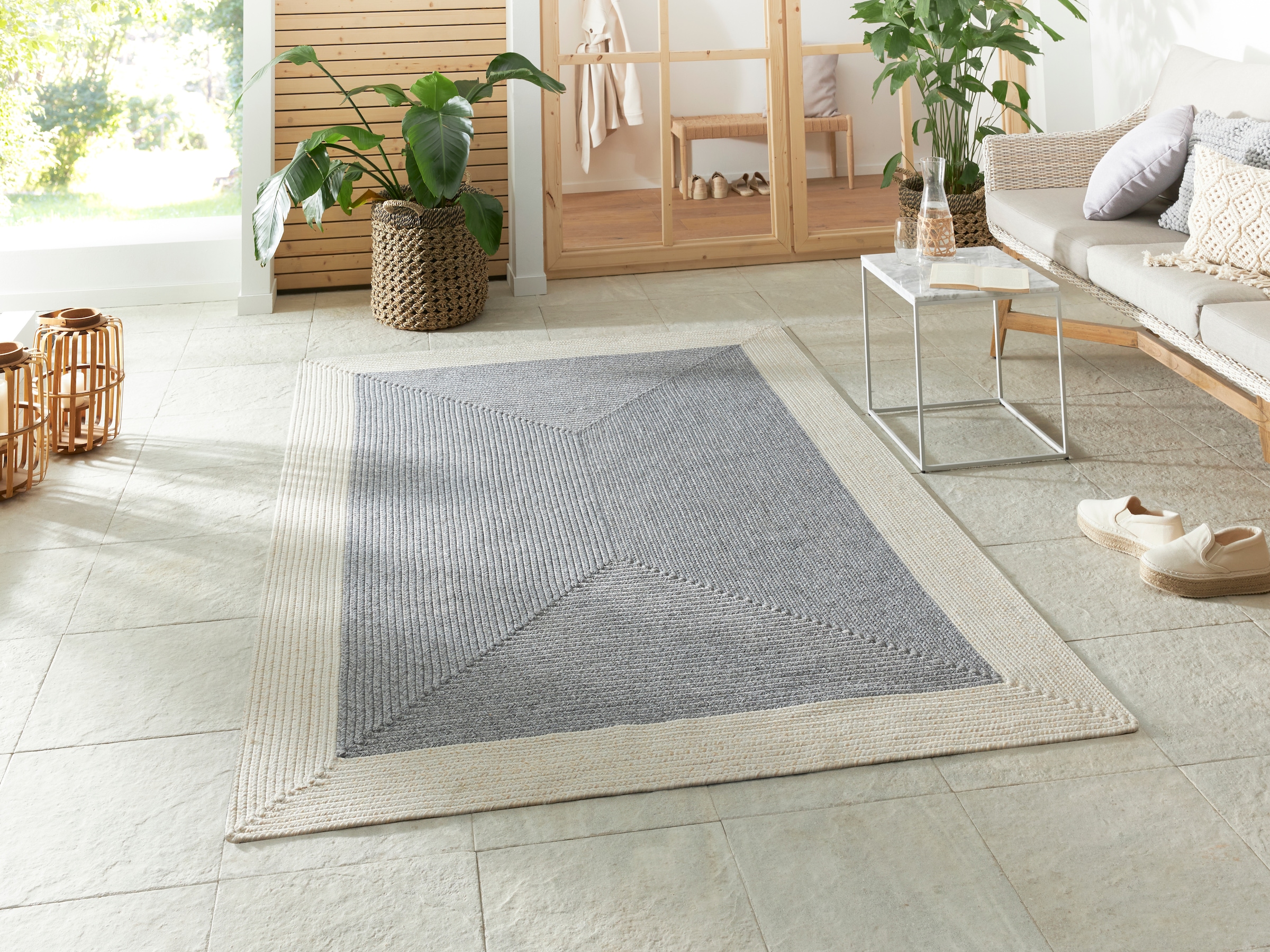HANSE Home Teppich »Trenzado«, rechteckig, 10 mm Höhe, In- & Outdoor, Handm günstig online kaufen