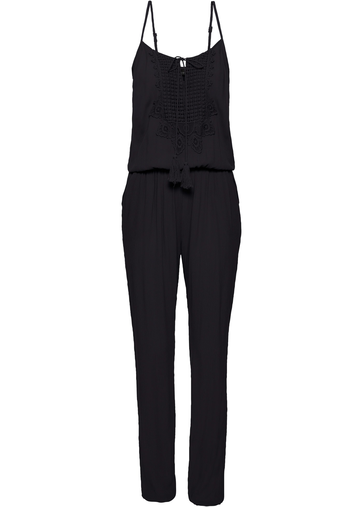 bonprix Jumpsuit »Jumpsuit aus strukturierter Viskose« aus strukturierter Viskose, seitliche Eingrifftaschen