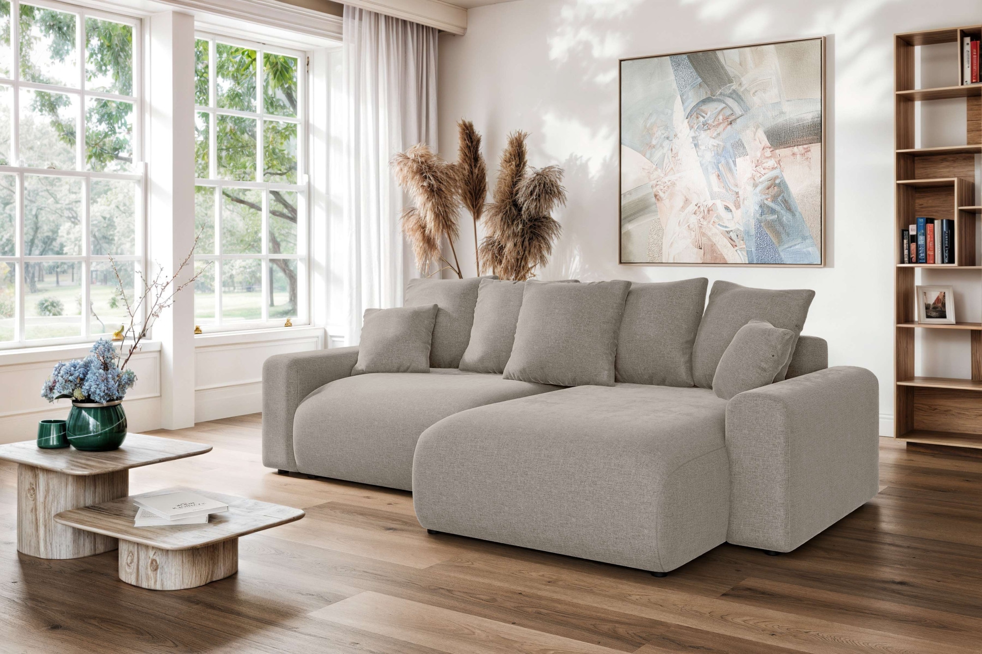 Home affaire Ecksofa »LAKESIDE klein mit Bettfunktion und Bettkasten, B/T/H günstig online kaufen