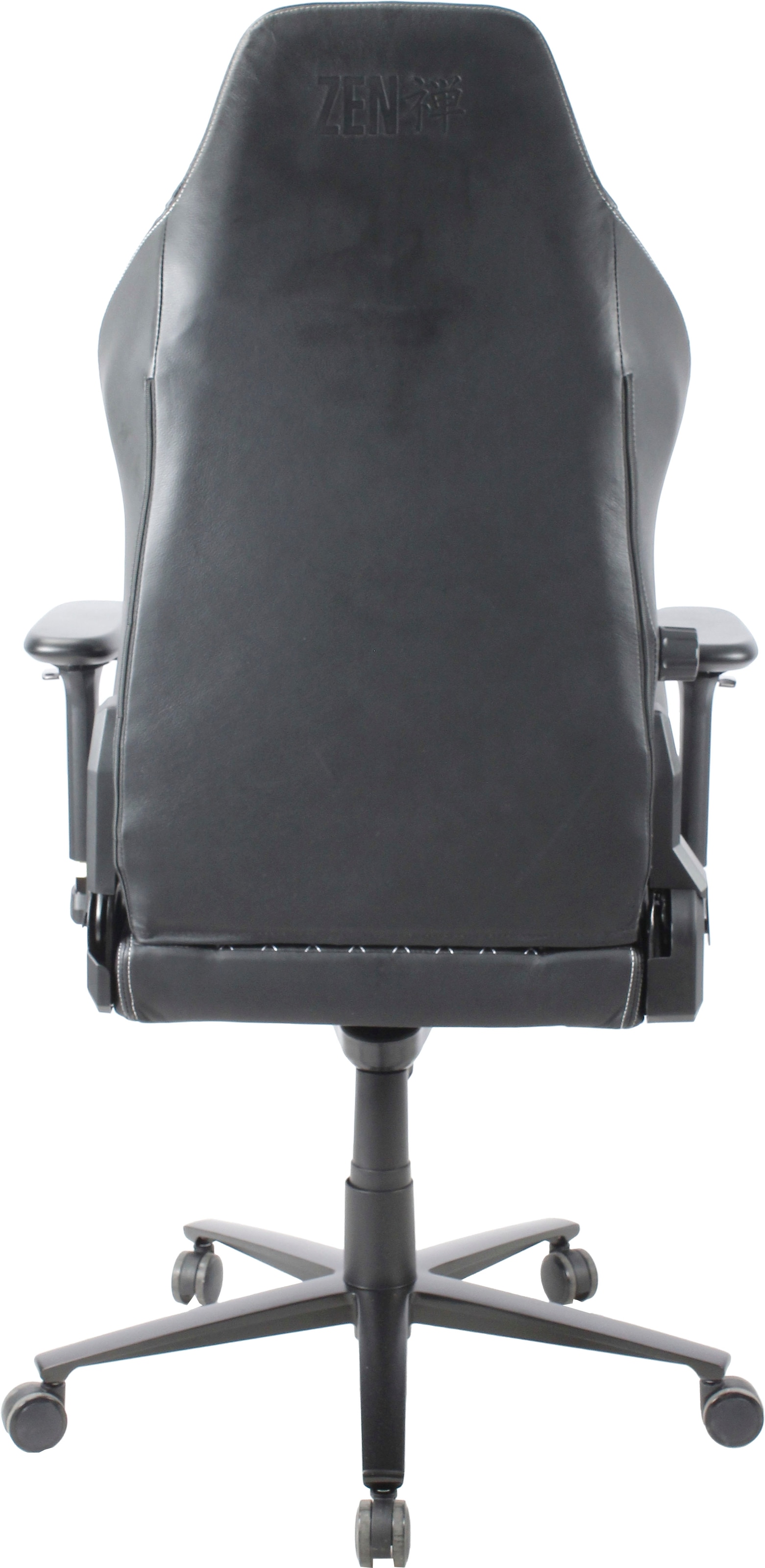 ZEN Gaming-Stuhl »SAGA Real Echtleder Gaming Chair«, 4D Premium-Metall-Armlehne, einstellbares Lordosenstütze