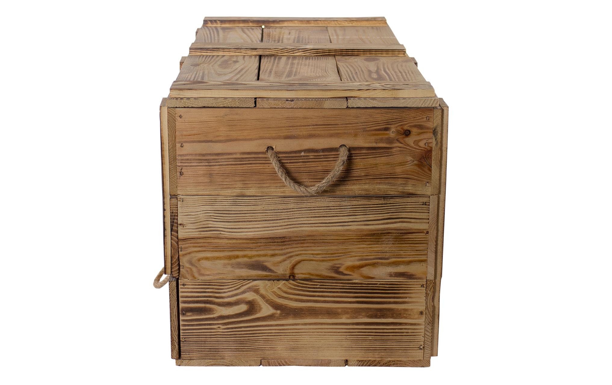 Holz Zollhaus Truhe »Vintage geflammt, 85 x 40 cm«