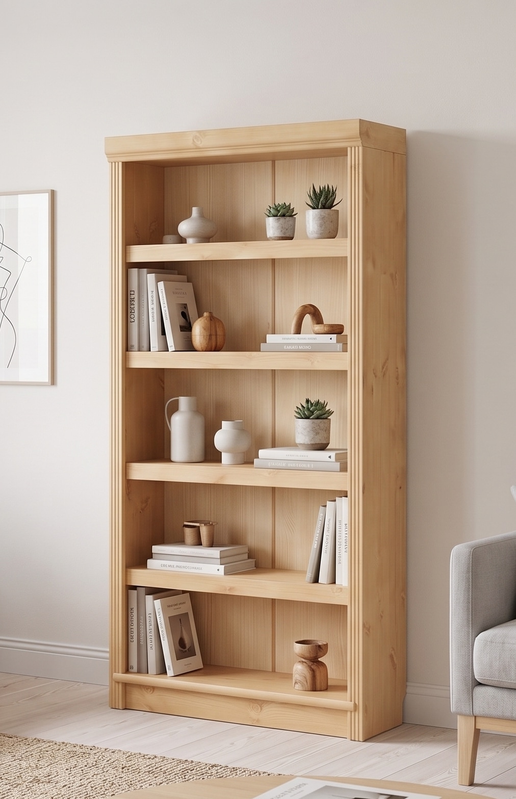 OTTO home Bücherregal »Soeren« aus massiver Kiefer, Tiefe 29 cm, FSC®-zertifiziert
