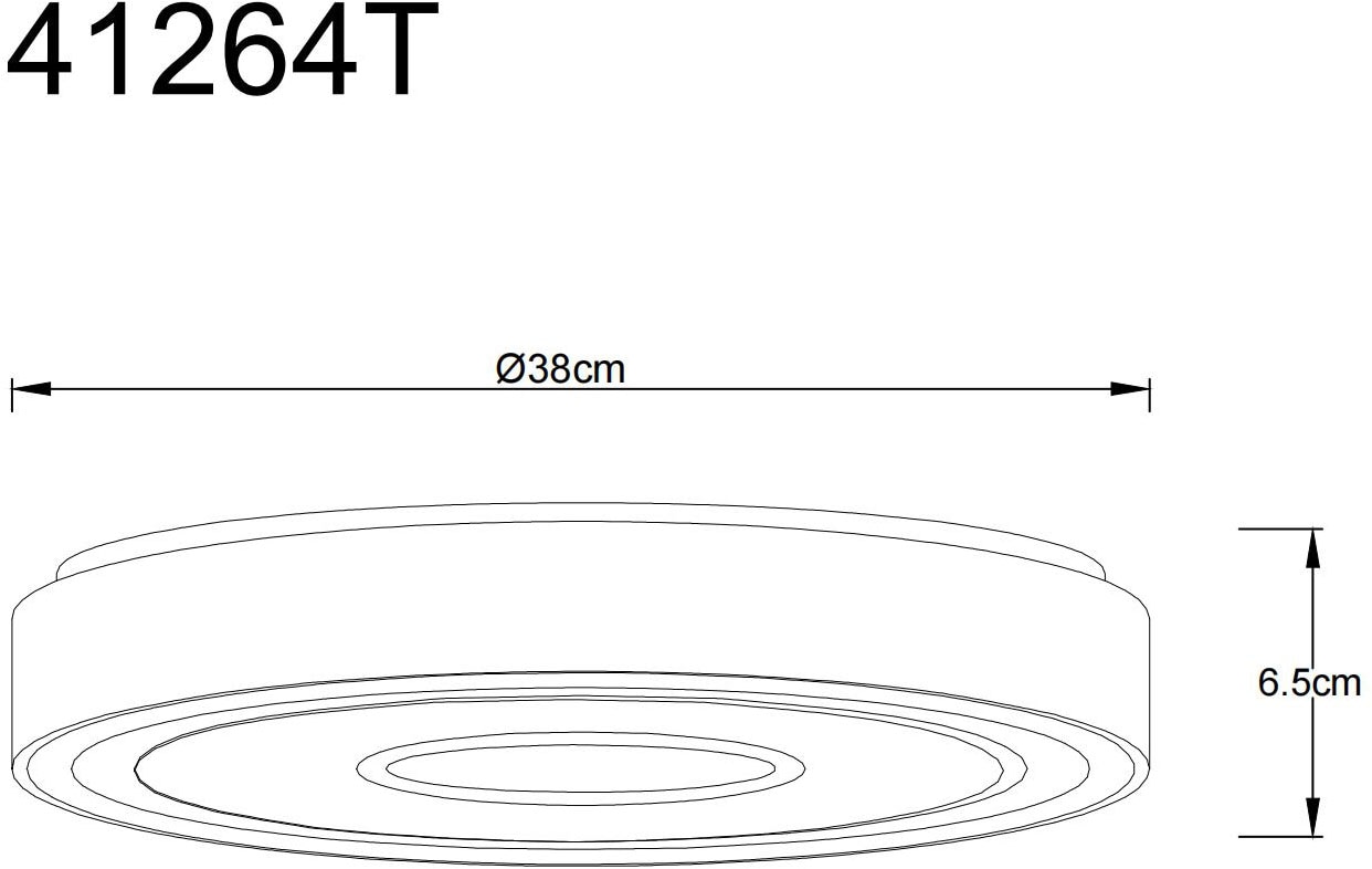 GLOBO LIGHTING LED Deckenleuchte »ASTANIA« LED-Modul 1 Stk. Warmweiß Deckenlampe/rund/Wohnzimmer/Schlafzimmer/elegant