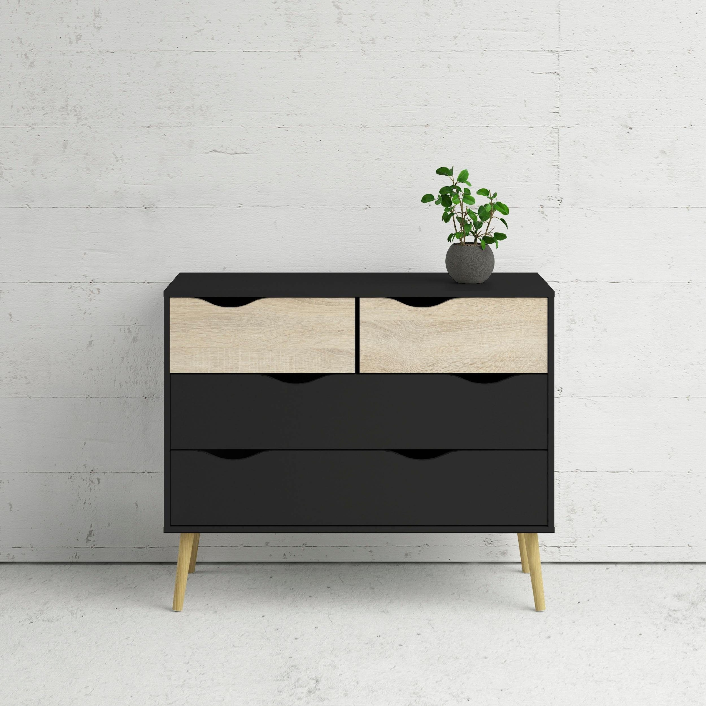 Kommode »Oslo, Aufbewahrung, Schubladenschrank, Stauraum«, Sideboard mit 4 Schubladen,...