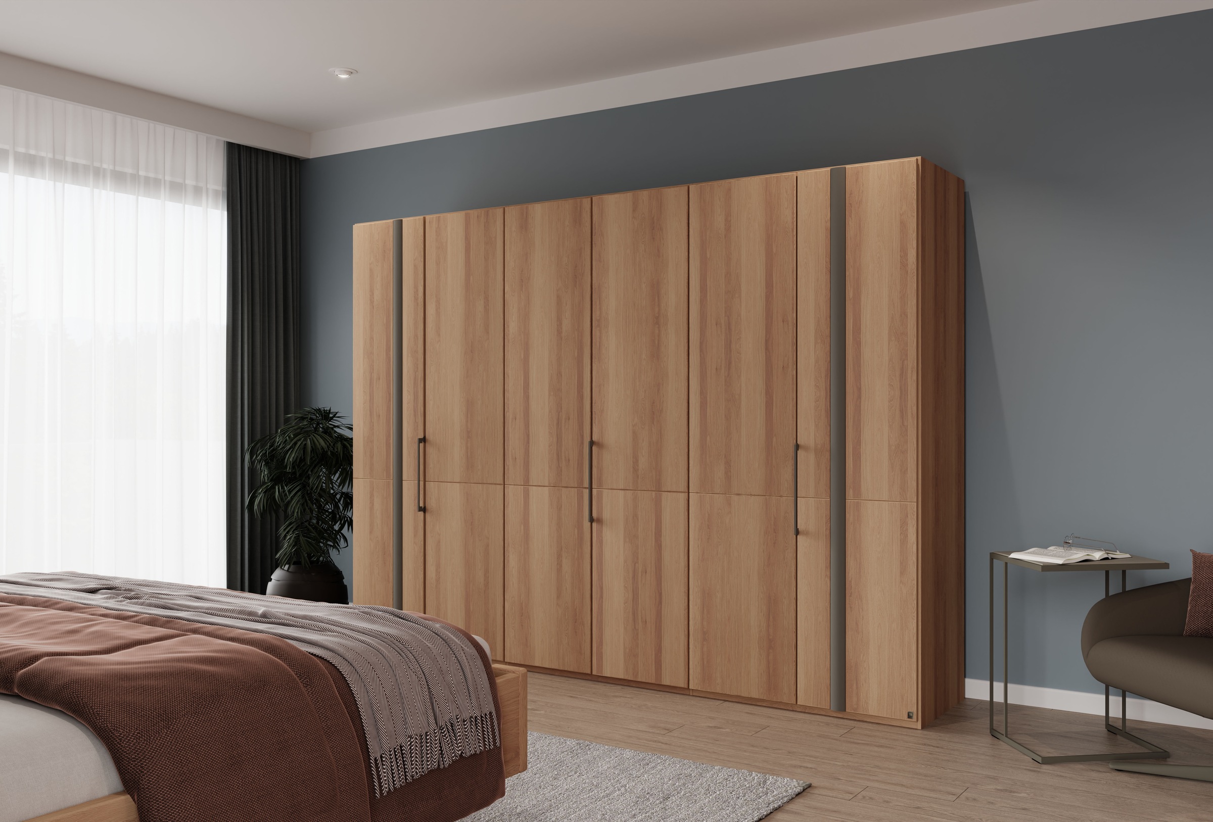 Musterring Drehtürenschrank »Sorrent, Kleiderschrank, teilmassiv Eiche« mit günstig online kaufen