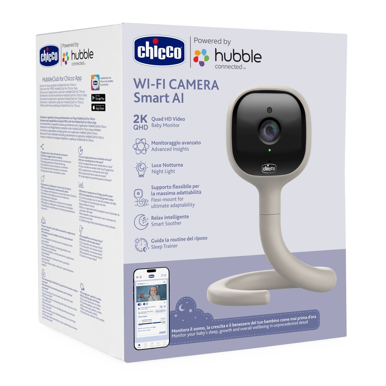 Chicco Video-Babyphone »Wifi , mit flexibler Halterung« Verwendung mit APP