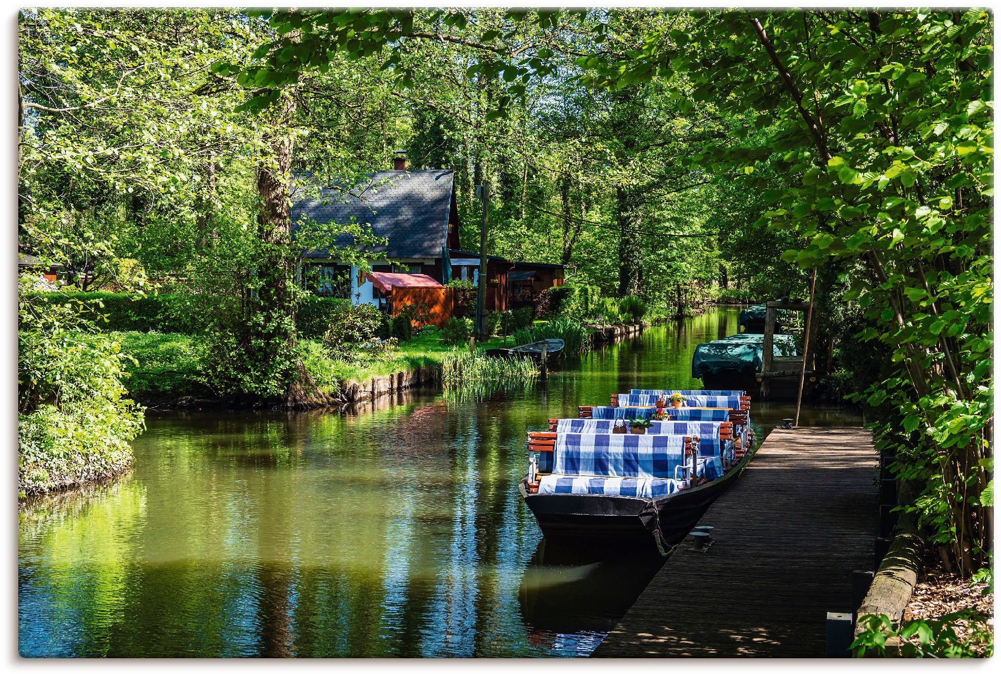 Artland Leinwandbild "Kahn im Spreewald in Lehde", Boote & Schiffe, (1 St.) günstig online kaufen