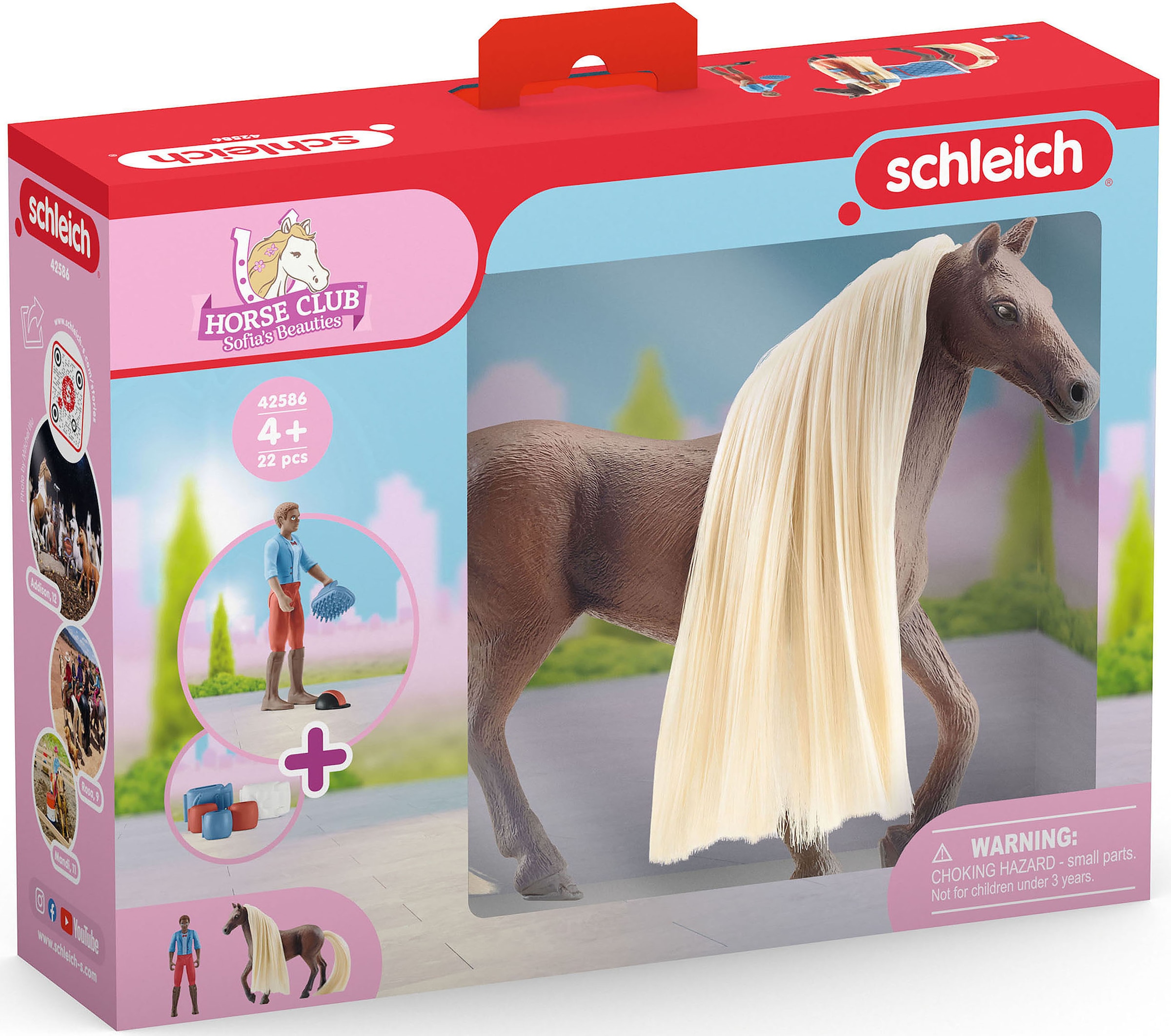 Schleich® Spielfigur »HORSE CLUB, Leo & Rocky Starter Set (42586)«