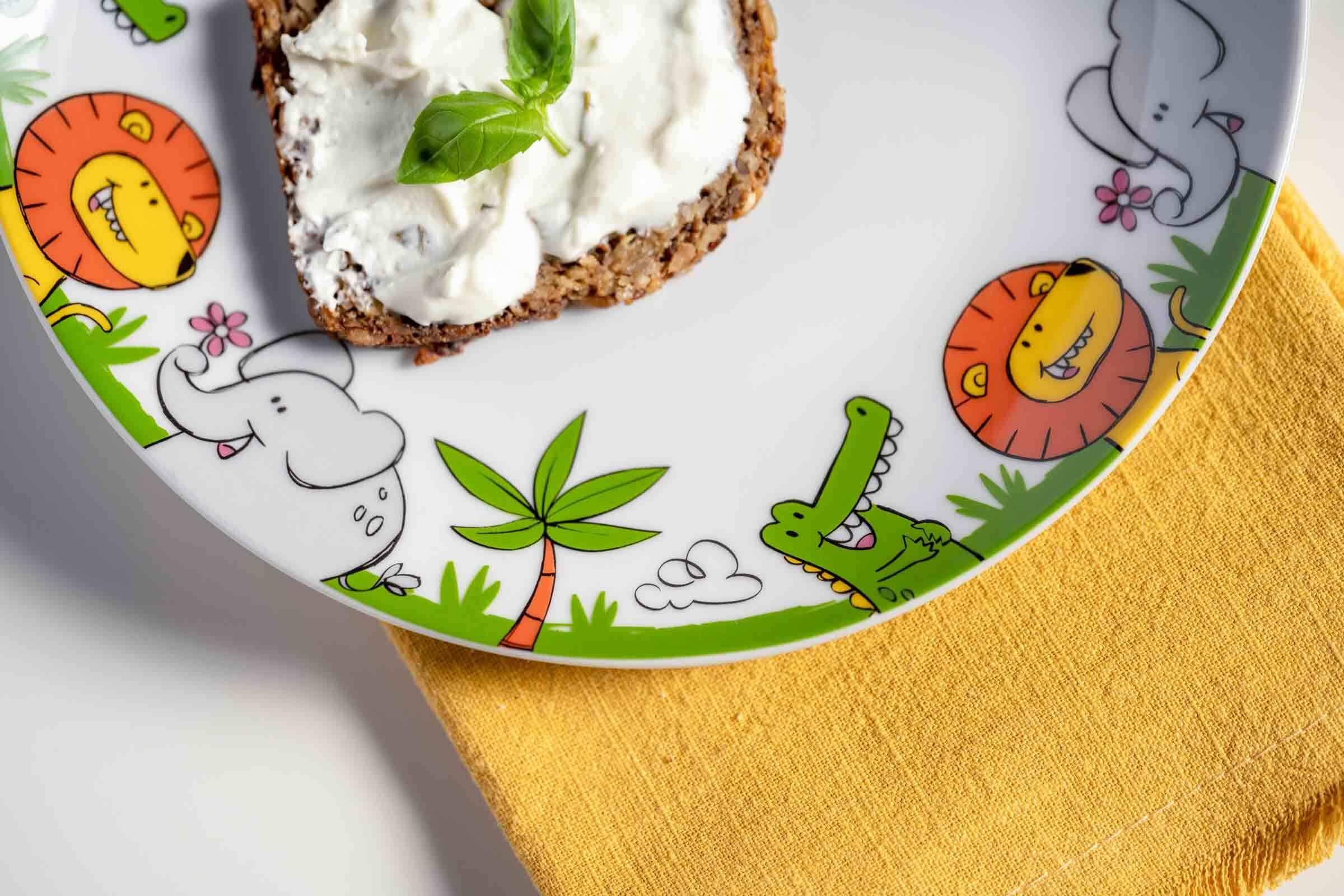 LEONARDO Kindergeschirr-Set »Kindergeschirr Set Krokodil / Elefant / Löwe Bambini bunt«
