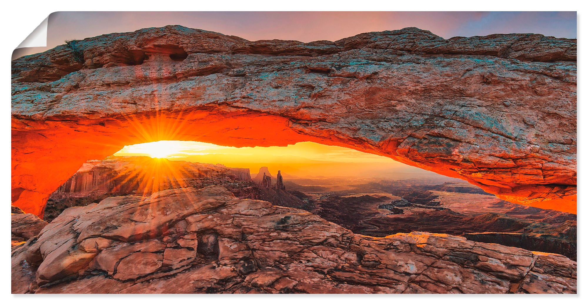 Artland Wandbild »Iconic Mesa Arch«, Felsen, (1 St.), als Alubild, Outdoorb günstig online kaufen