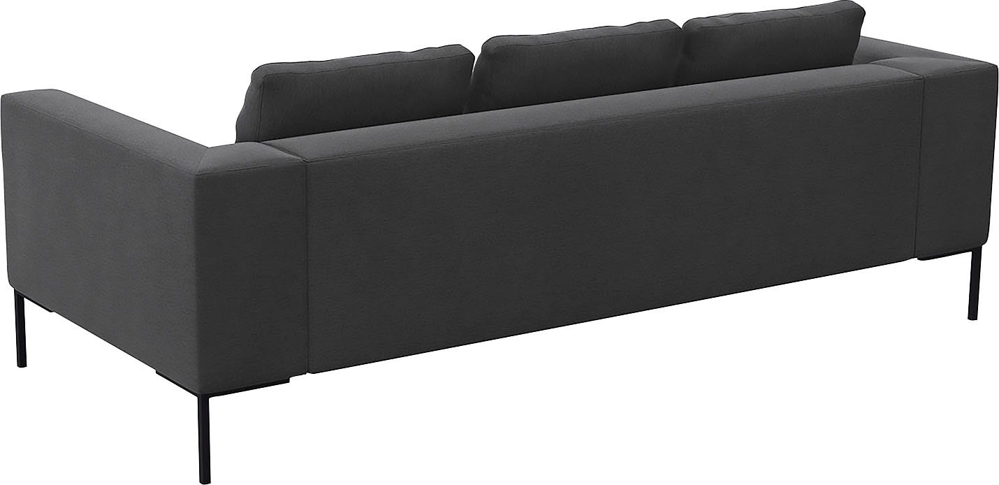 FLEXLUX 3-Sitzer »Loano, superbequemer Sitzkomfort durch Kaltschaum im Sitz«, modernes Sofa, frei im Raum stellbar, lose Kissen