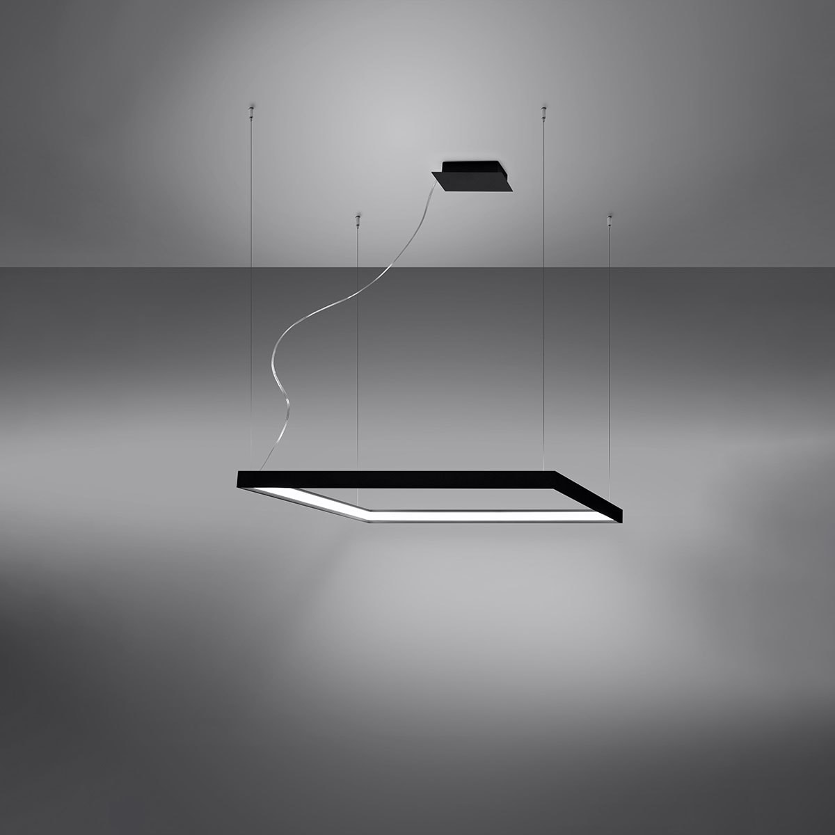 SOLLUX lighting Kronleuchter »NELYA«, 1 flammig, Leuchtmittel LED-Modul | LED fest integriert, Slush -Einstellung