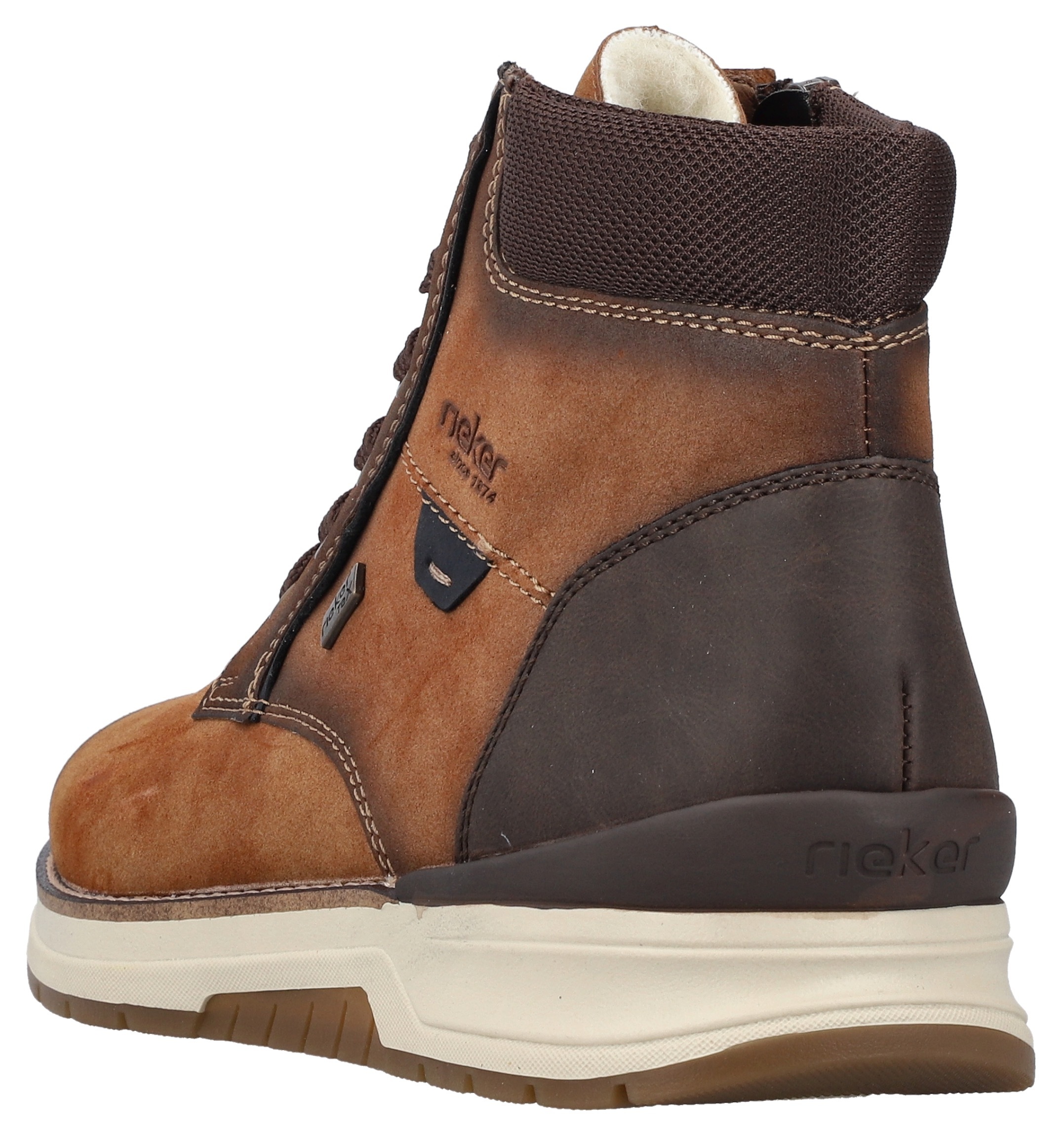 Rieker Winterboots, Schnürboots, Winterstiefelette, MemoCup-Ausstattung, Used-Optik