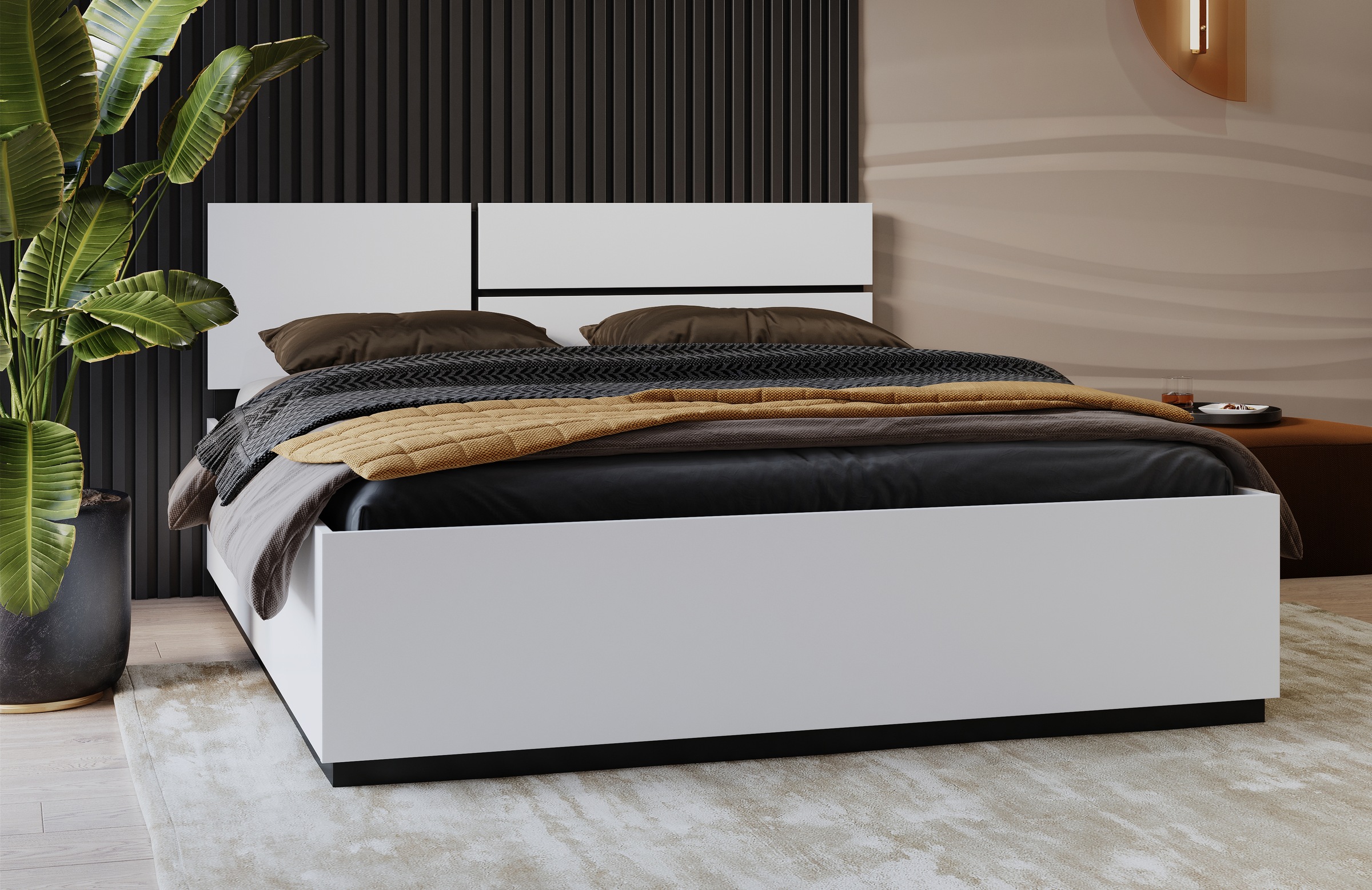 OTTO home Bett »Cross, moderner Bettrahmen« Doppelbett in zwei Grössen, sta günstig online kaufen