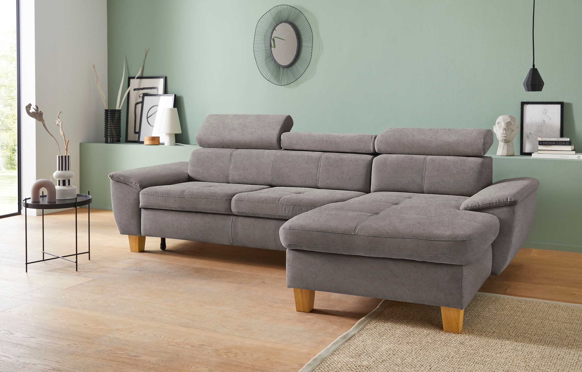 exxpo - sofa fashion Ecksofa »Enya, aufwendige Detailverarbeitung, hoher Si günstig online kaufen
