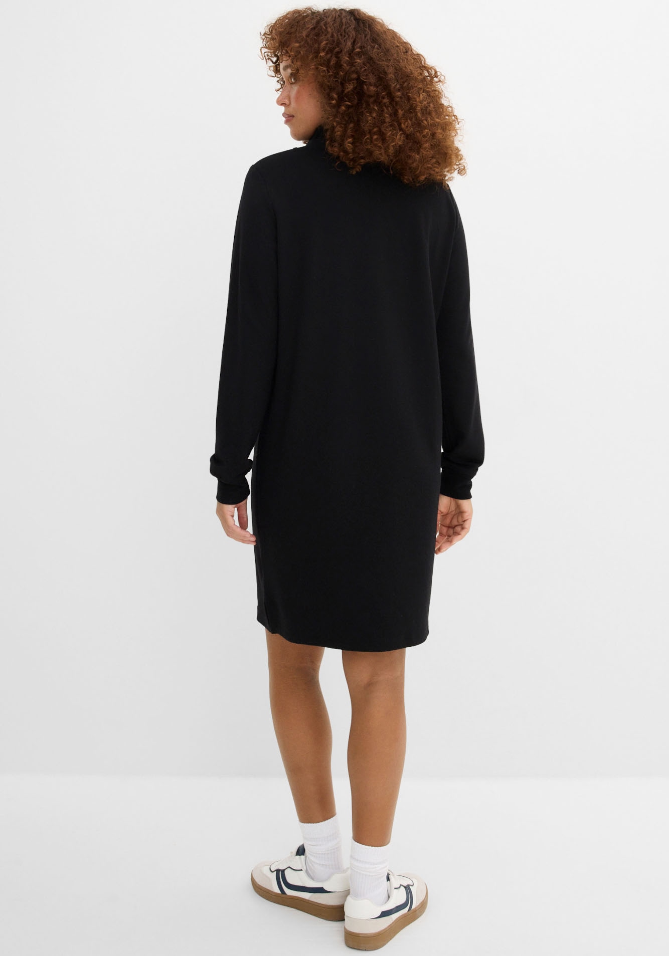 bonprix Sweatkleid für den Alltag, mit langem Arm, aus Viskose-Mix, Casual Stil