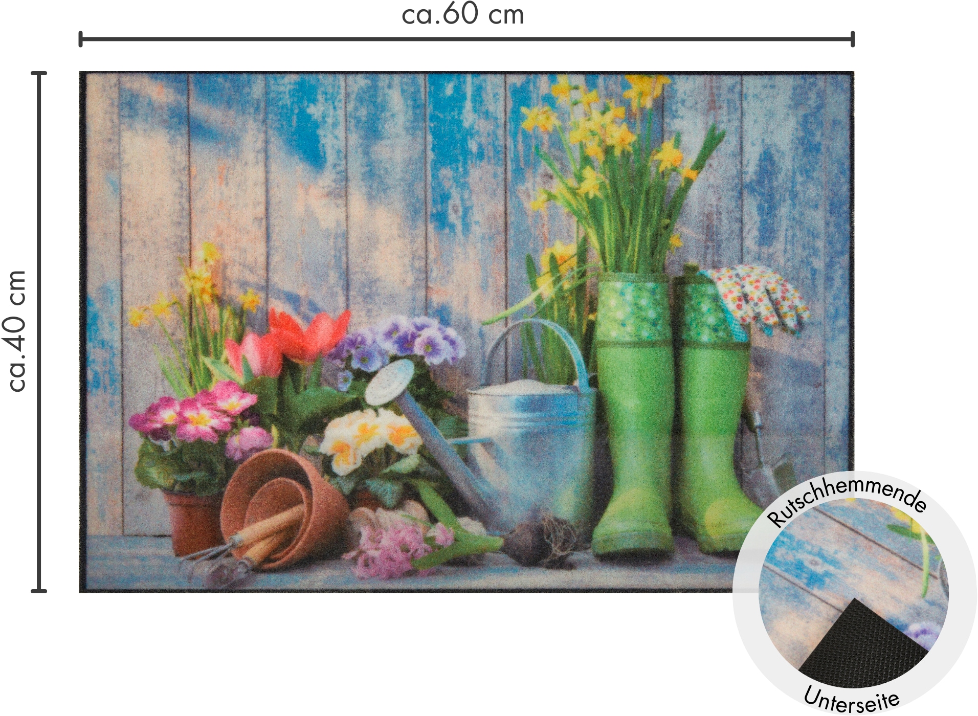 Andiamo Fußmatte »Modern«, rechteckig, 6,5 mm Höhe, Schmutzfangmatte, bedruckt, diverse Motive, In- und Outdoor geeignet