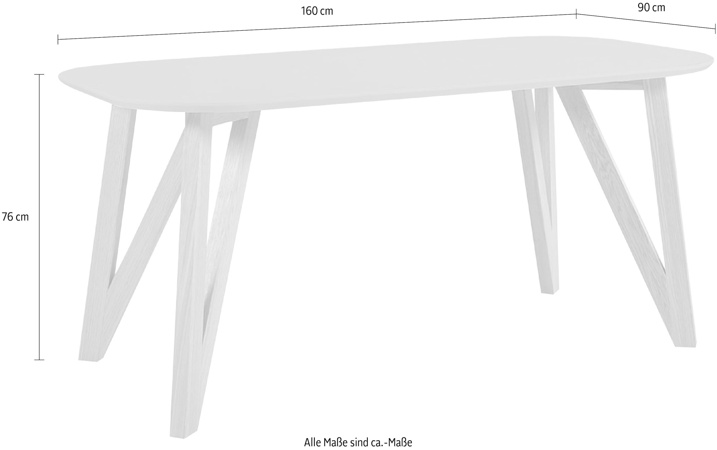 8. Bild von SalesFever Esstisch, Haarnadelbeine aus massiver Eiche