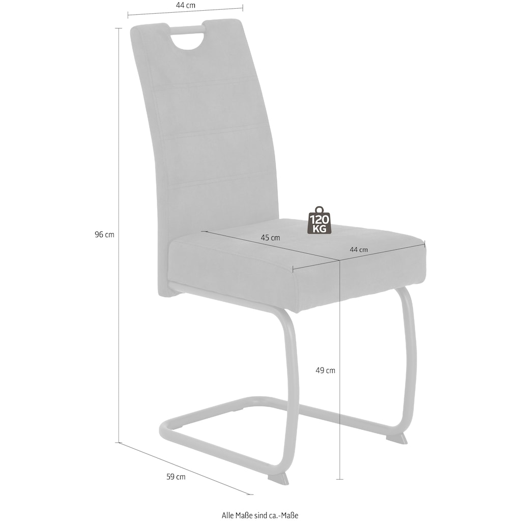 HELA Freischwinger »Flora 6«, (Set), 2 St., Microfaser