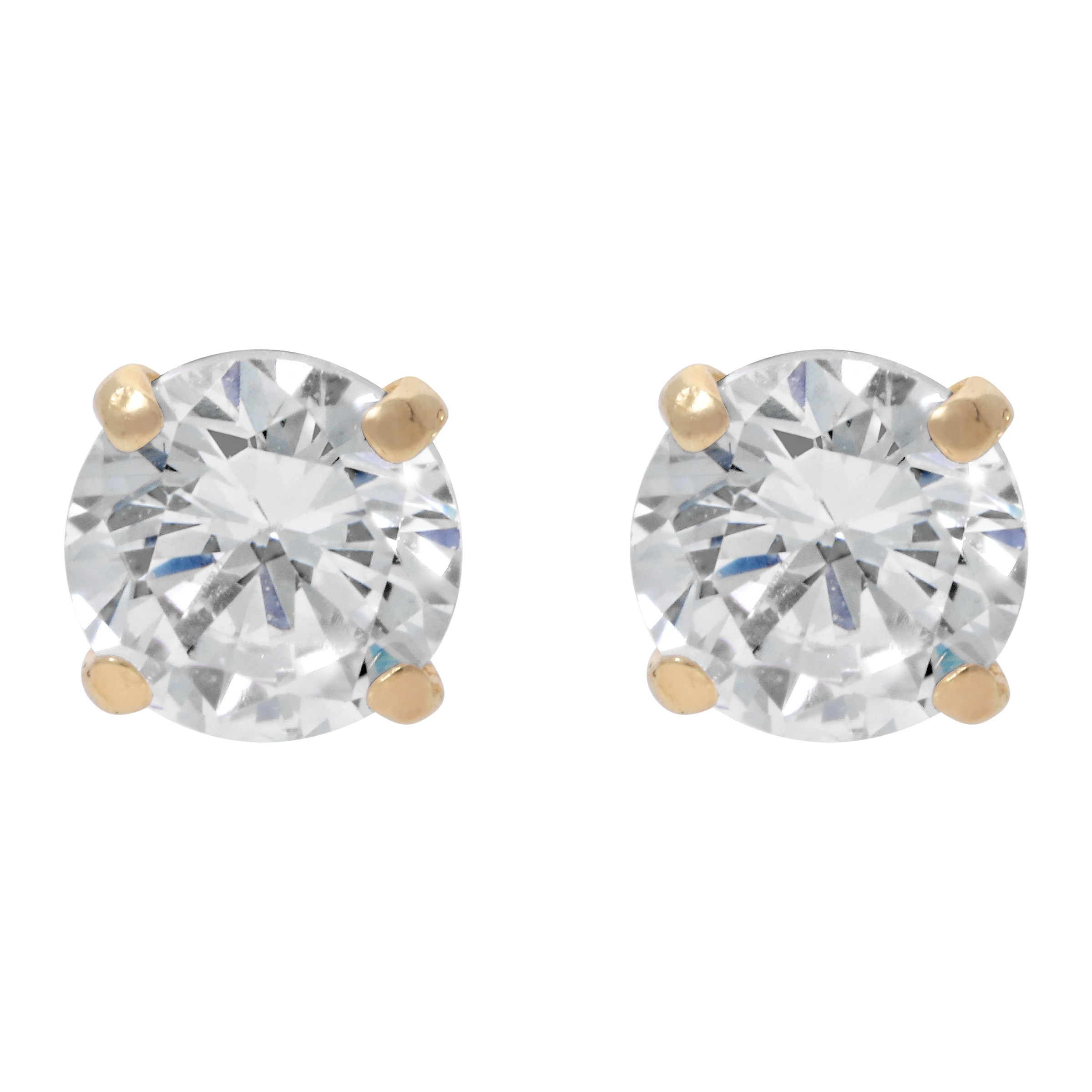 Firetti Paar Ohrstecker »Schmuck Geschenk Gold 375 Ohrschmuck Ohrringe Solitär« mit Zirkonia (synth.)