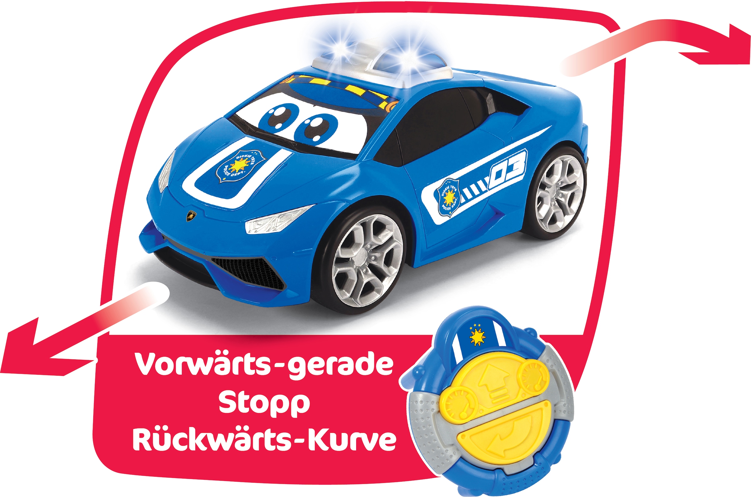 ABC RC-Auto »Paul Polizei IRC«, mit Licht
