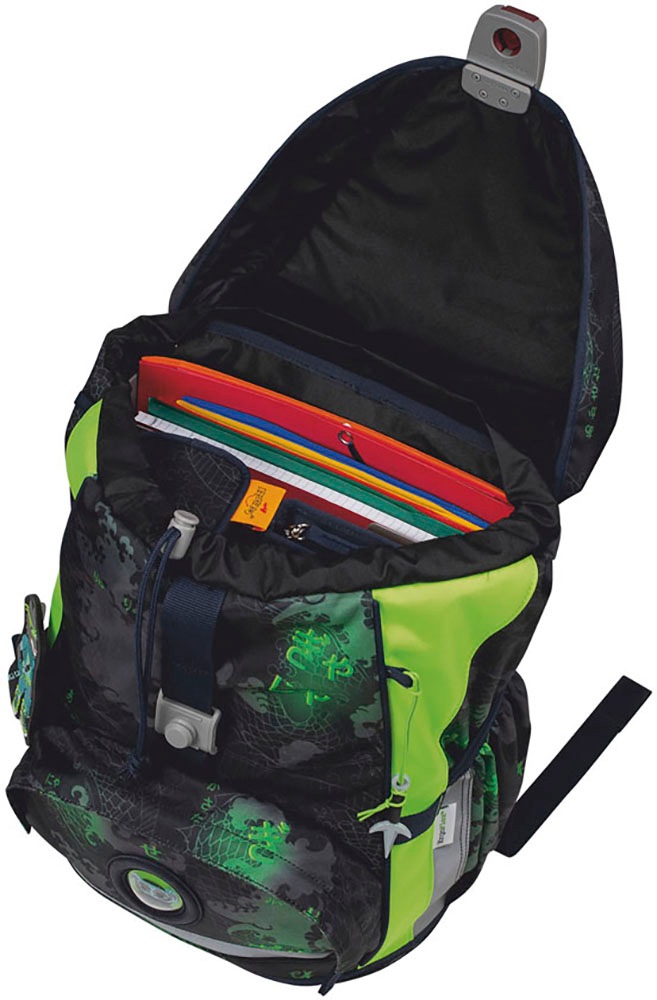 DerDieDas® Schulranzen »ErgoFlex, Funny Fighter«, Reflektoren, aus recycelten Material