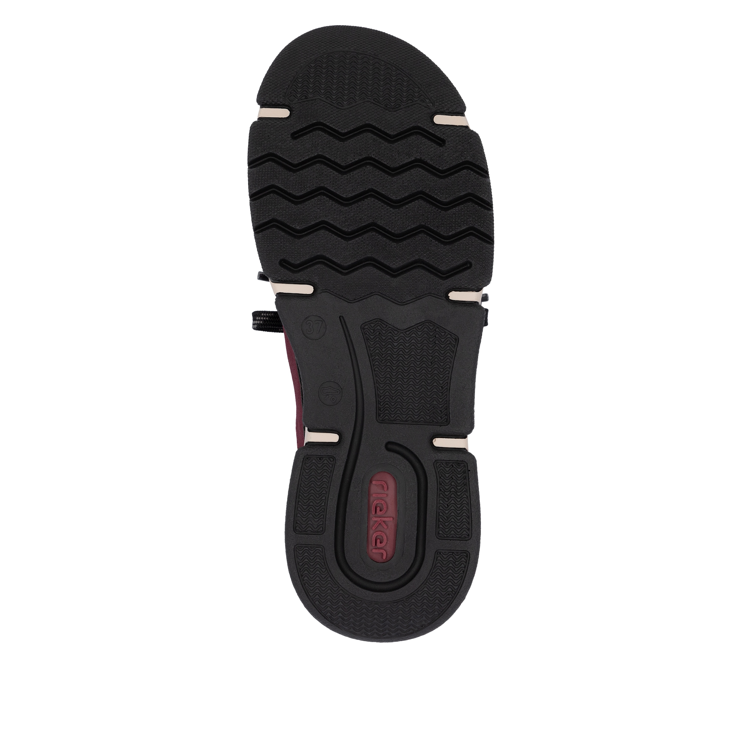Rieker Slip-On Sneaker, Schlupfschuh, Halbschuh, Freizeitschuh mit weicher Innensohle