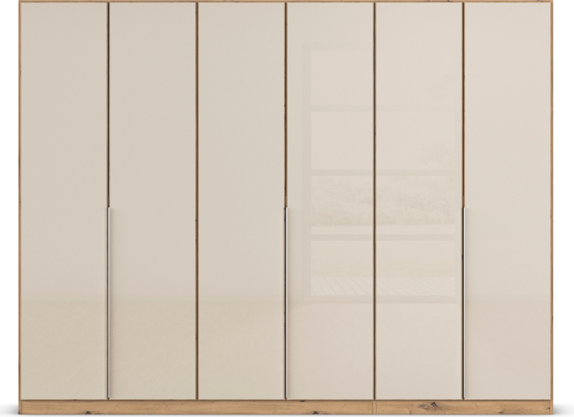 rauch Drehtürenschrank »Kleiderschrank Kleiderschränke Schrank Garderobe AGORDO mit Glasfront«, (in zwei Griff-Farben), durchdachte Innenausstattung, in 6 Breiten und 2 Höhen MADE IN GERMANY