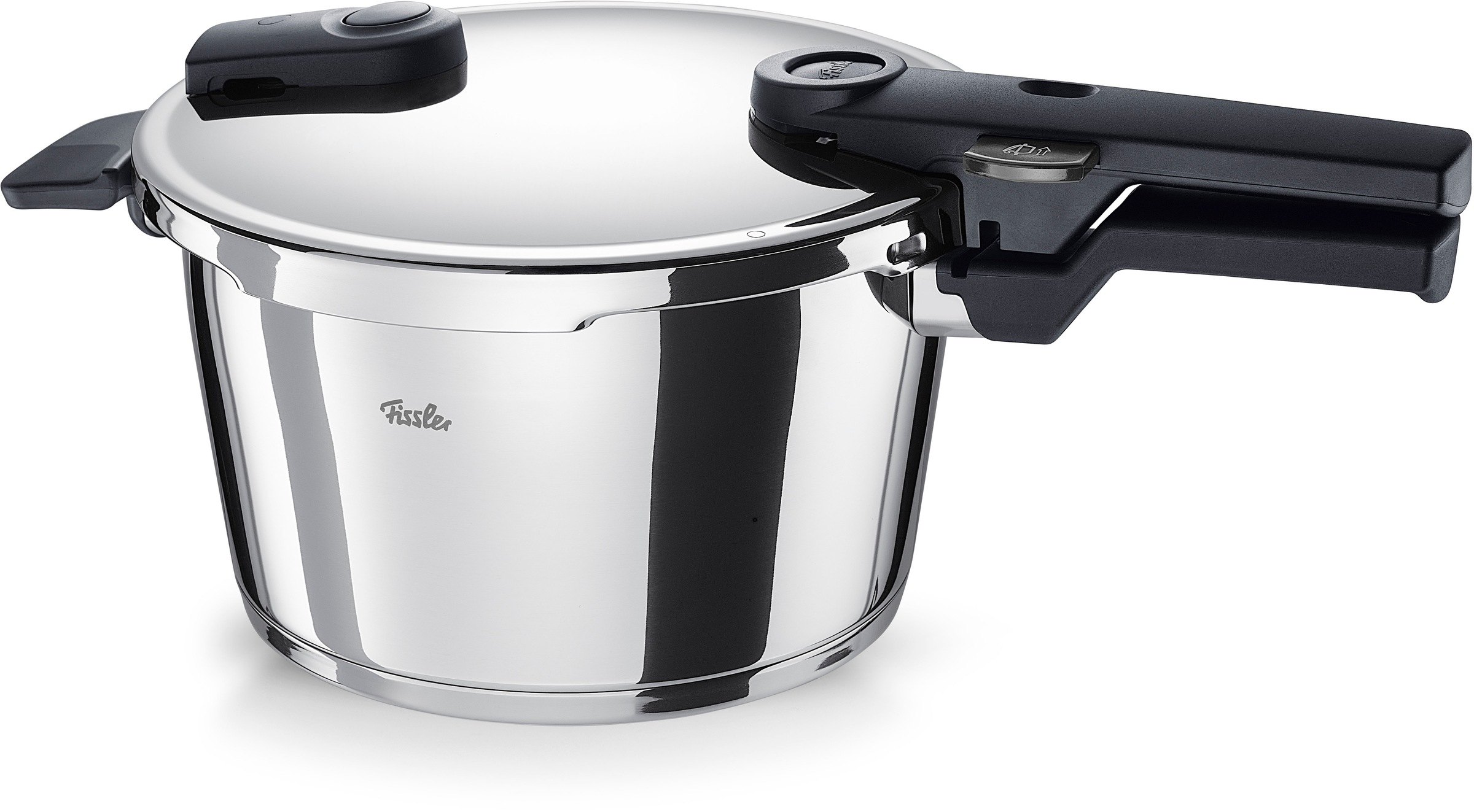 Fissler Schnellkochtopf »Vitaquick®«, Edelstahl 18/10, (Set, 3 tlg., 1 Schnellkochtopf 4,5 L, 1 Schnellbratpfanne 2,5 L, 1 Metalldeckel), Made in Germany