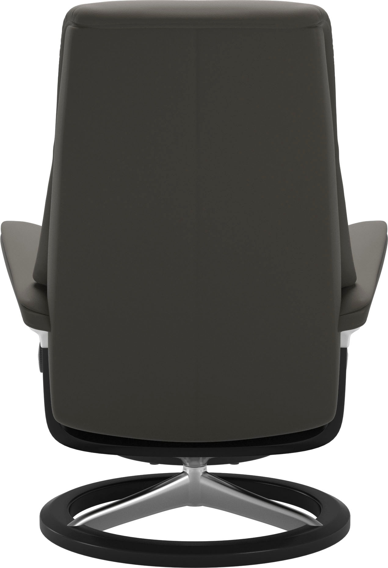 Stressless® Relaxsessel »View«, (Set, Relaxsessel mit Hocker), mit Signature Base, Größe M,Gestell Schwarz