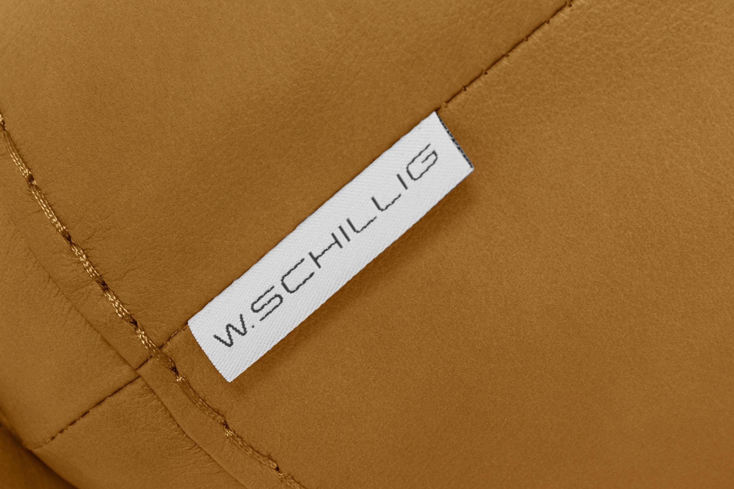 W.SCHILLIG Hocker »montanaa«, mit Metallkufen in Schwarz pulverbeschichtet, Breite 141 cm