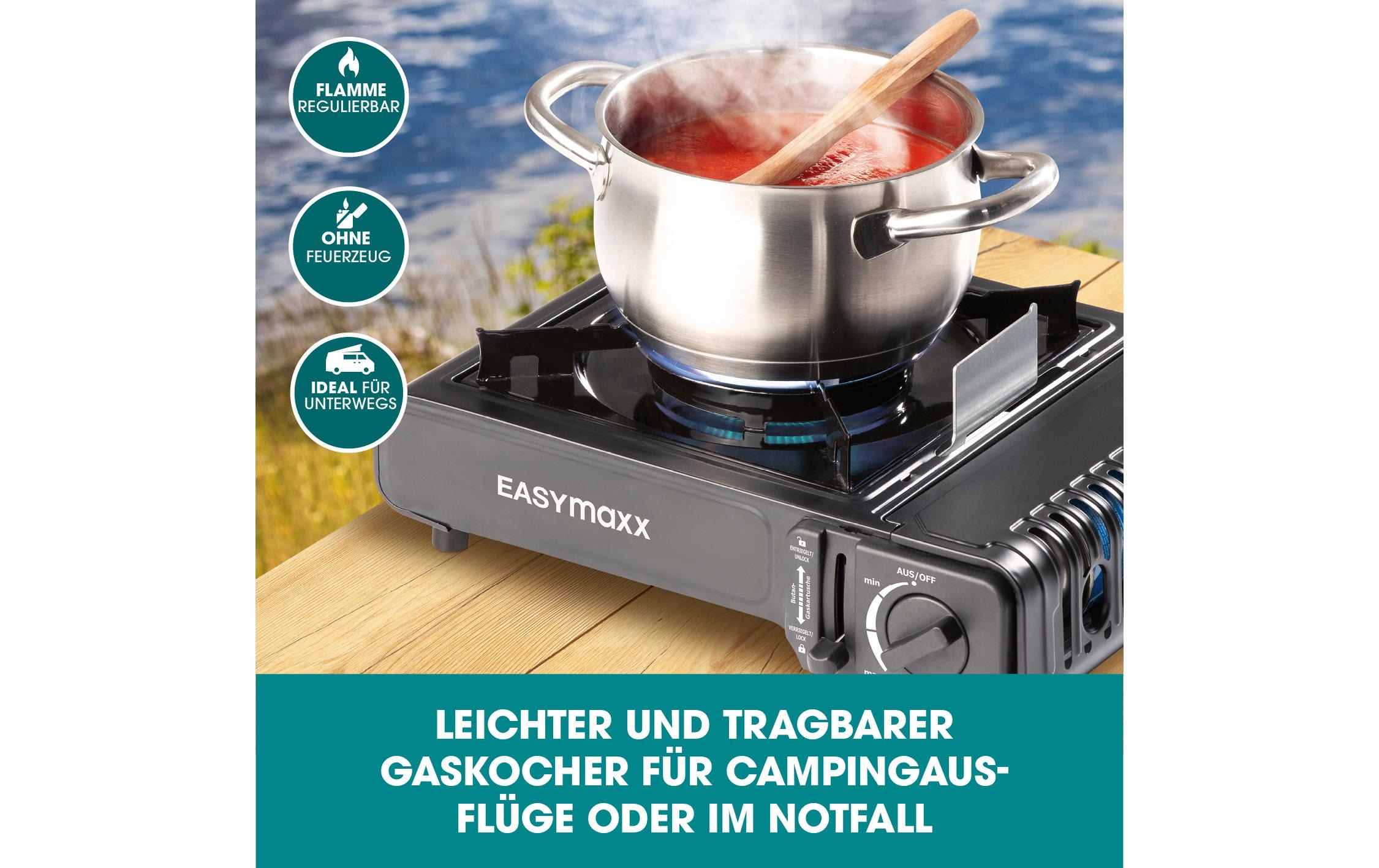 EASYmaxx Gaskocher »inkl. Koffer« 28 cmx34 cm