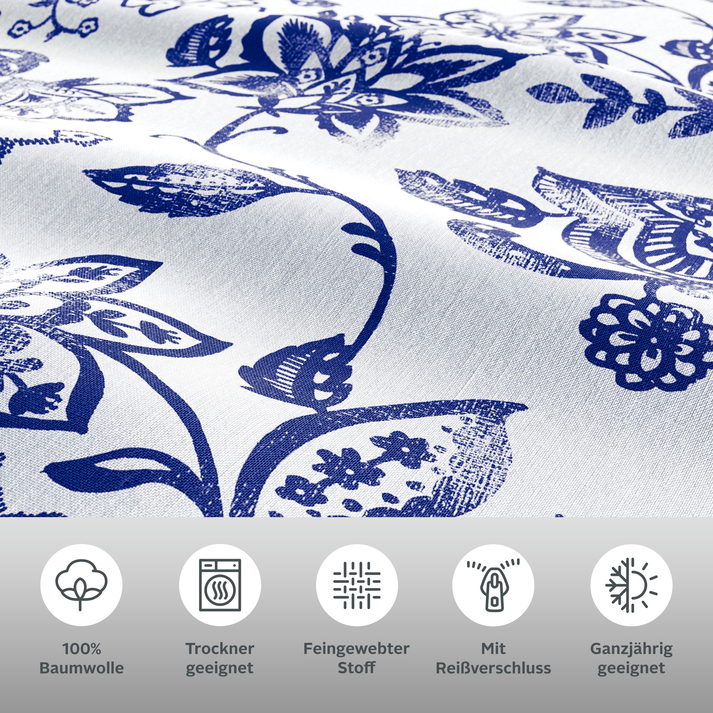andas Wendebettwäsche »Nordby«, Bettwäsche aus Baumwolle, skandinavisches Design, ab Größe 135x200 cm