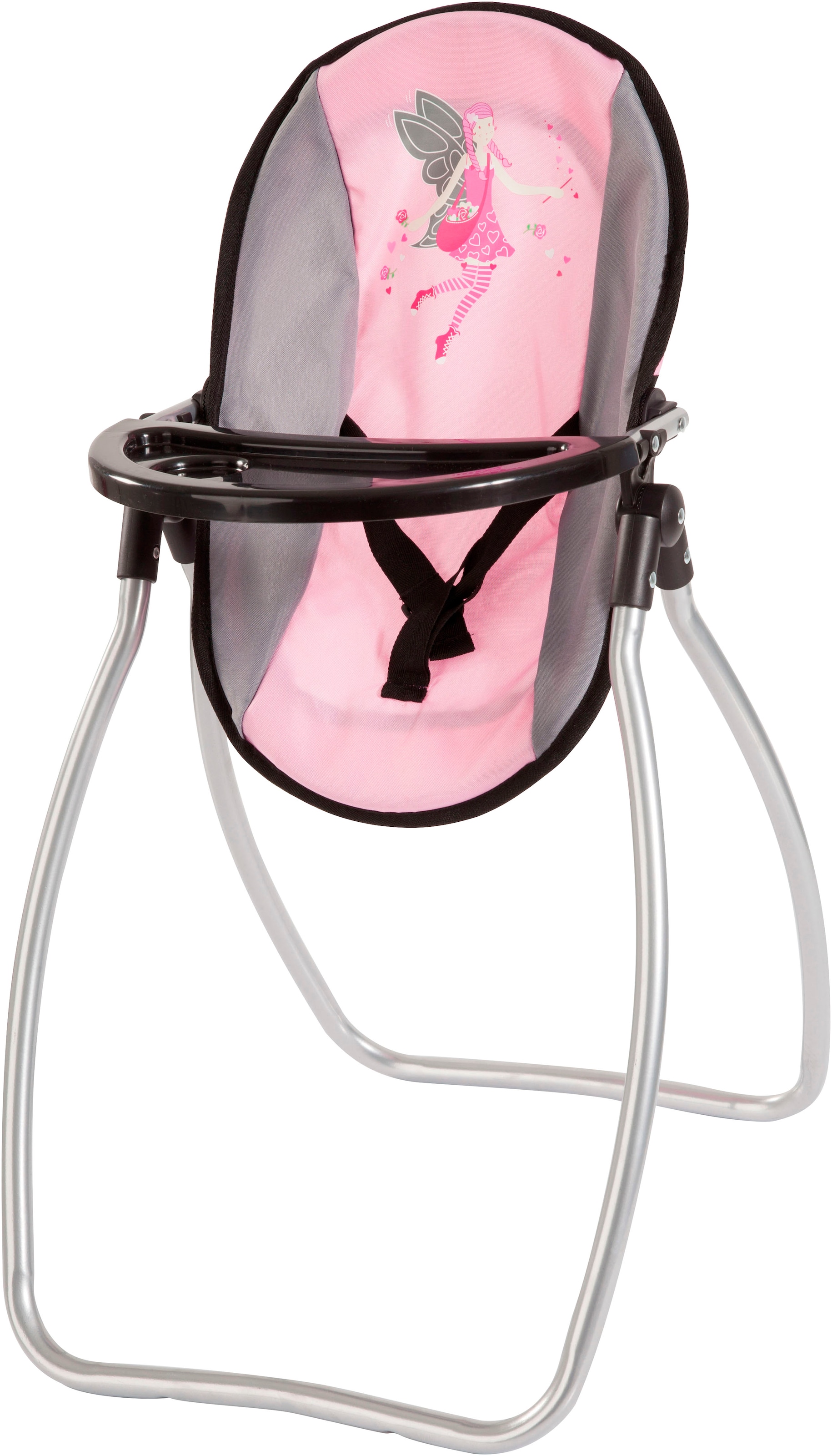 Bayer Puppen Accessoires-Set »Vario rosa/grau« mit multifunktionalem Sitz