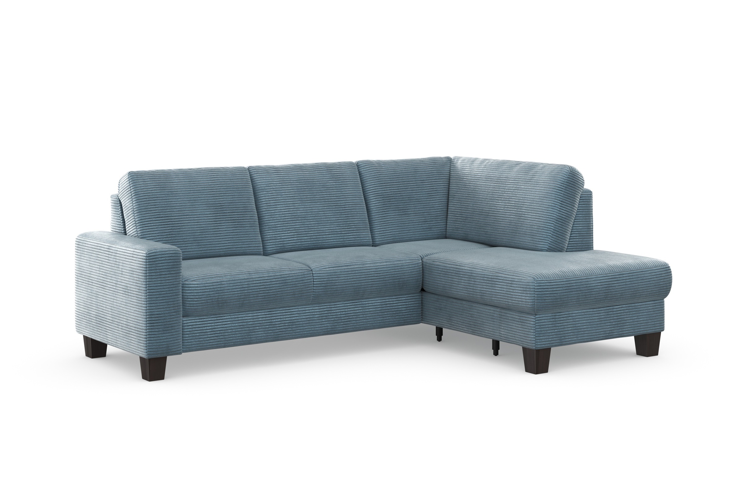 Home affaire Ecksofa »Summer L-Form«, mit Ottomane, mit oder ohne Bettfunktion und Bettkasten, Cord-Bezug