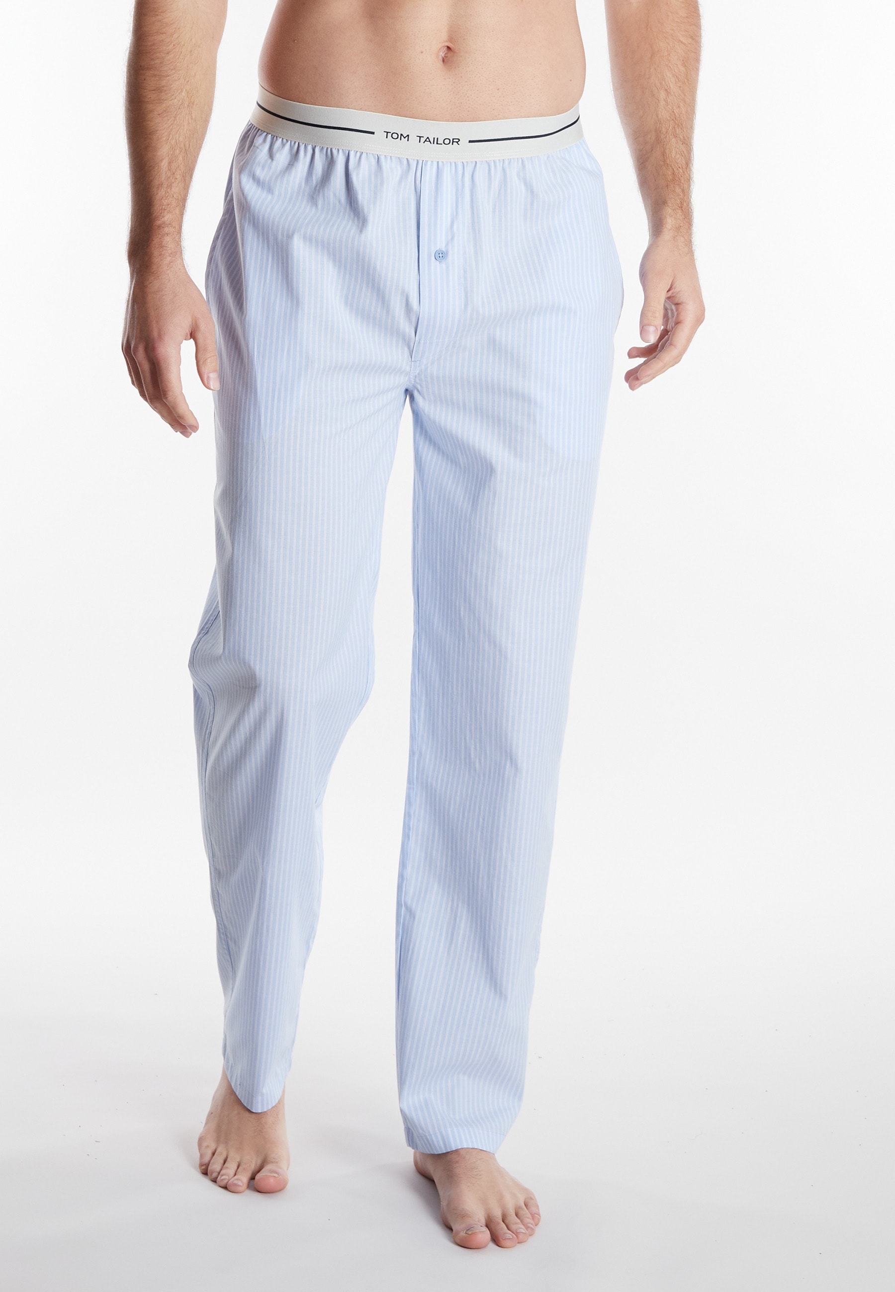 TOM TAILOR Pyjamahose »Dakota«  Logobund, Seitentaschen, locker, bequem, atmungsaktiv, elastisch