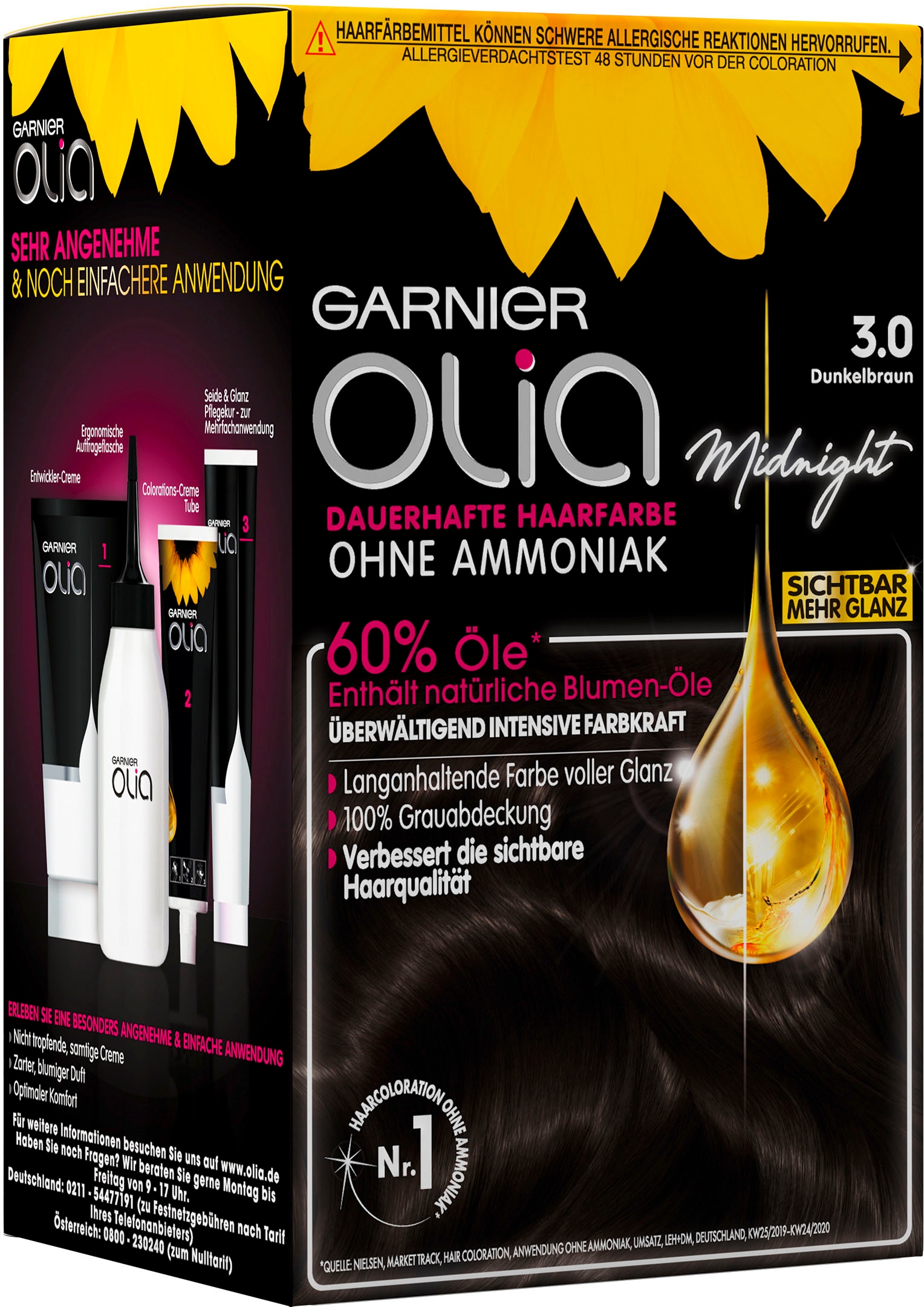 GARNIER Coloration »Olia dauerhafte Haarfarbe«, mit pflegender Formel