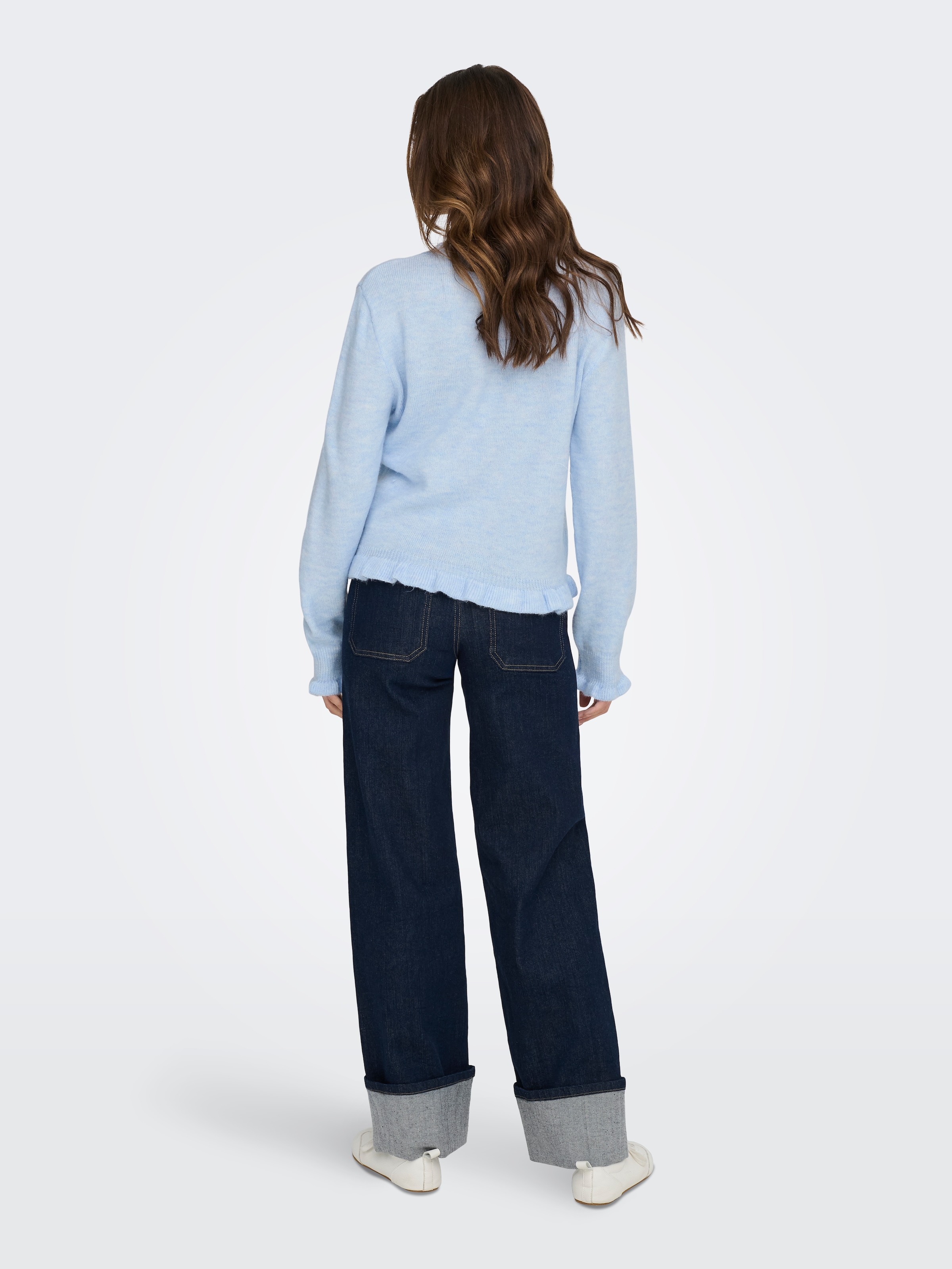 JDY Strickjacke »JDYLETTY L/S ON FRILL CARDIGAN KNT NOOS«