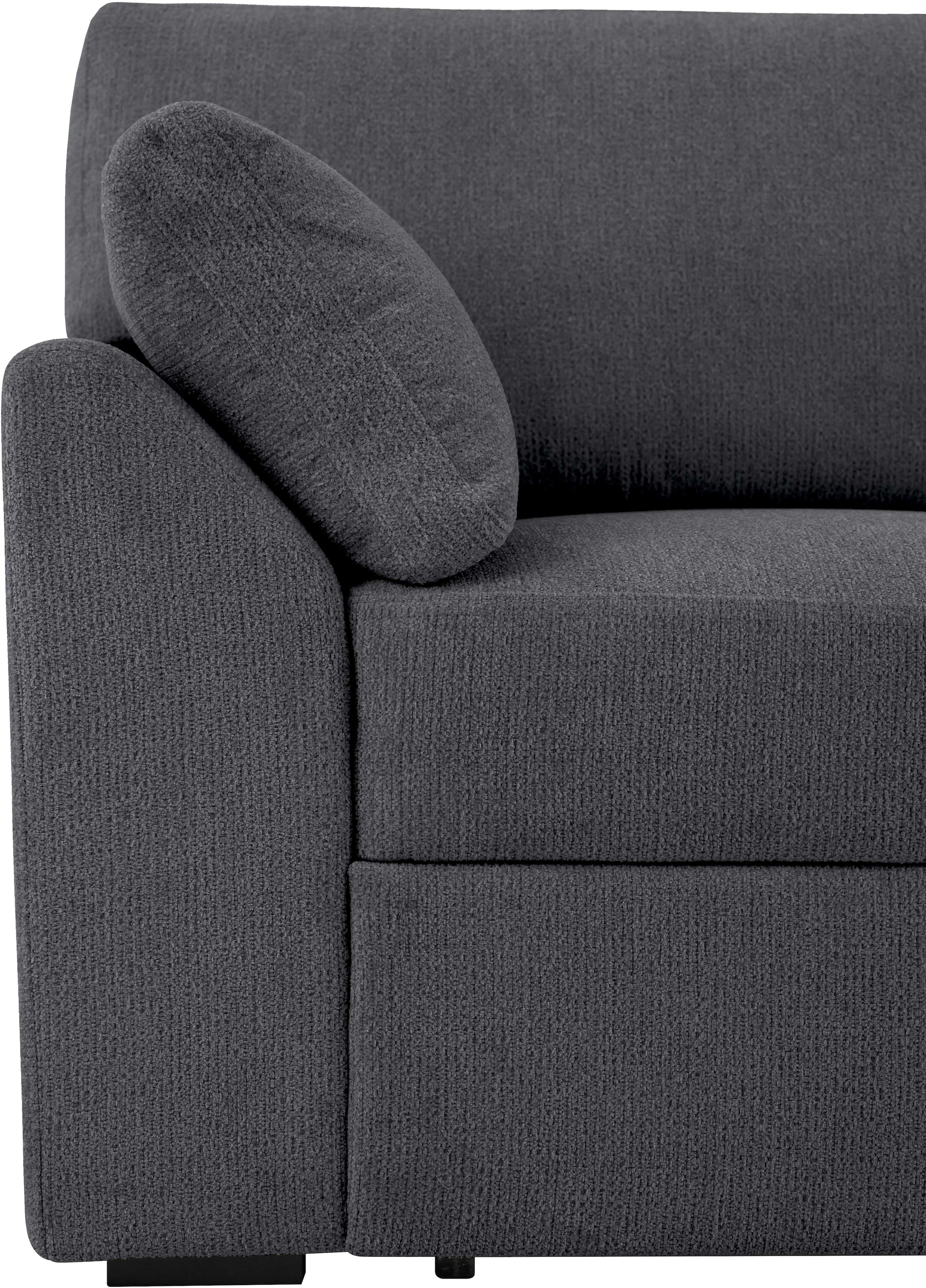 Home affaire 3-Sitzer »Citry«, Breite 233 cm, Chenille, mit Bettfunktion, Liegefläche 144x190 cm