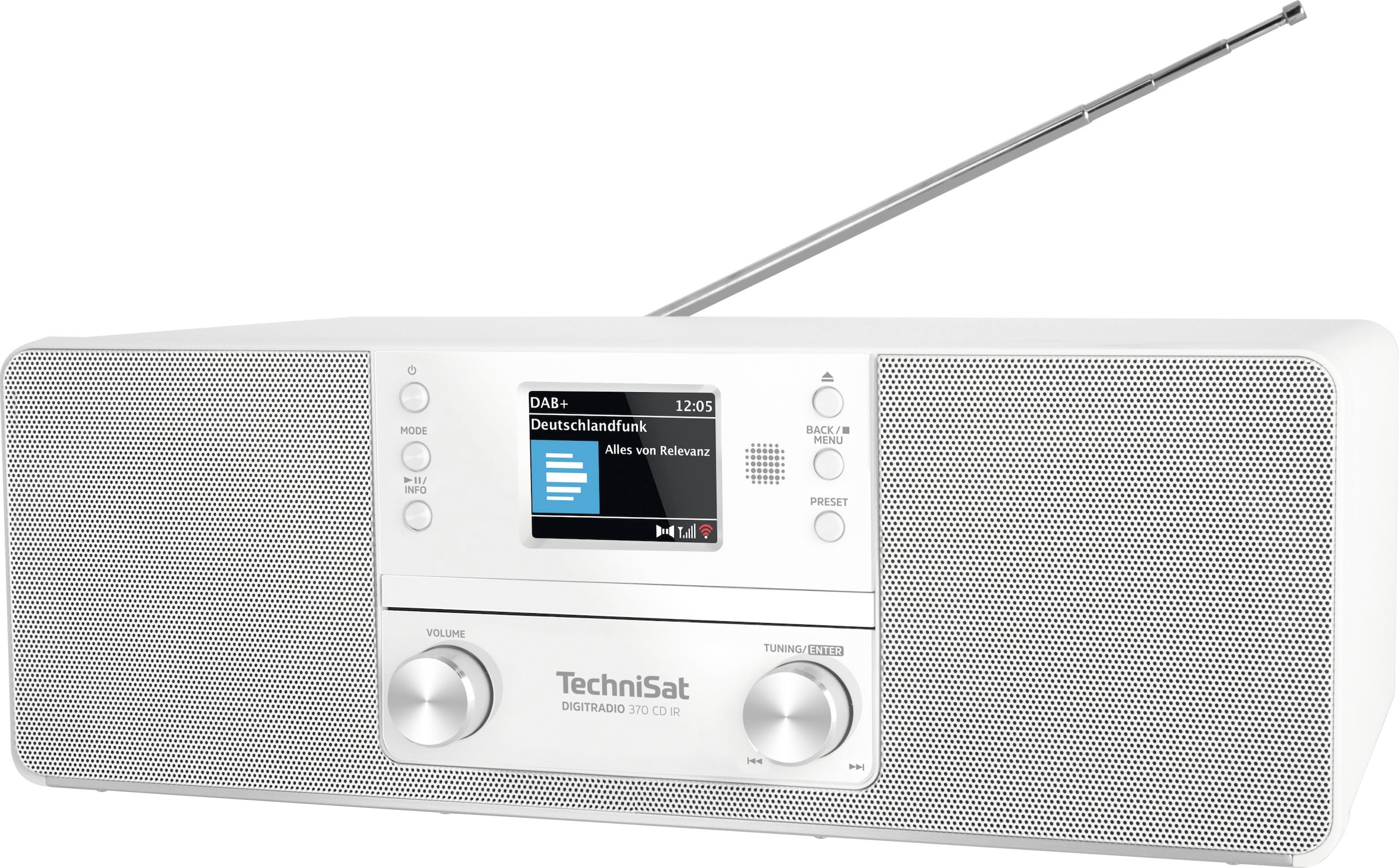 TechniSat Digitalradio (DAB+) »DIGITRADIO 370 CD IR«, (Bluetooth-WLAN UKW mit RDS-Digitalradio (DAB+) 10 W)