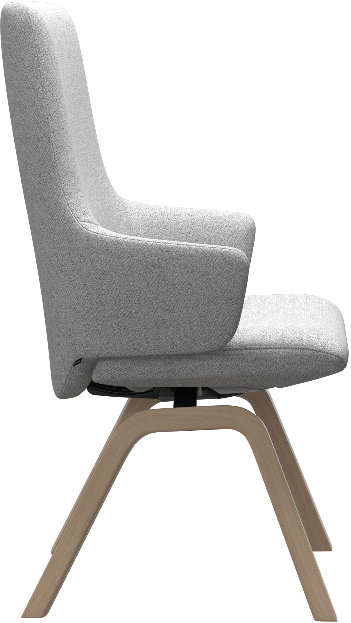 Stressless® Polsterstuhl »Laurel«, ROHLEDER Stoff Q2 FARON, High Back mit Armlehne, Größe L, mit schräggestellten Beinen