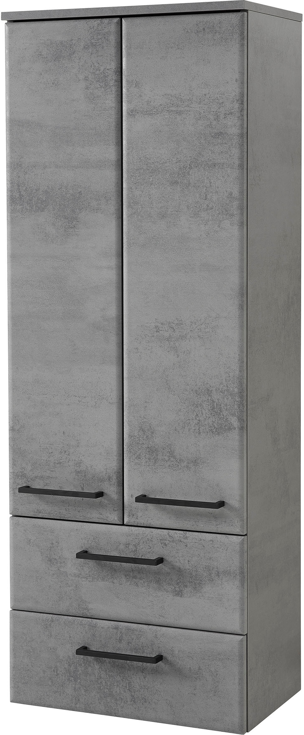 Saphir Badmöbel-Set »Quickset 945 3-teilig, Keramik-Waschtisch mit LED-Spiegelschrank«, (4 St.), Midischrank, 7 Türen, 3 Schubladen, 8 Einlegeböden, inkl. Türdämpfer